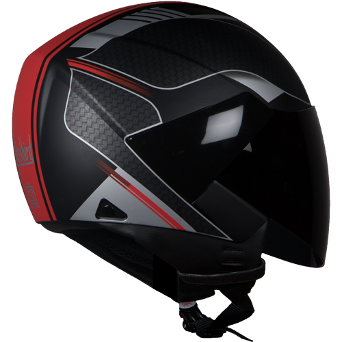 SB-33 EVE DIVINE MAT BLACK+RED 580MM PL.VISOR