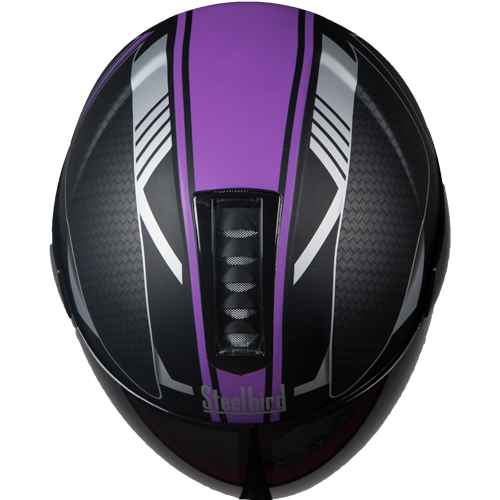 SB-33 EVE DIVINE MAT BLACK+PURPLE 580MM BL.VISOR