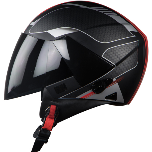 SB-33 EVE DIVINE MAT BLACK+RED 580MM PL.VISOR