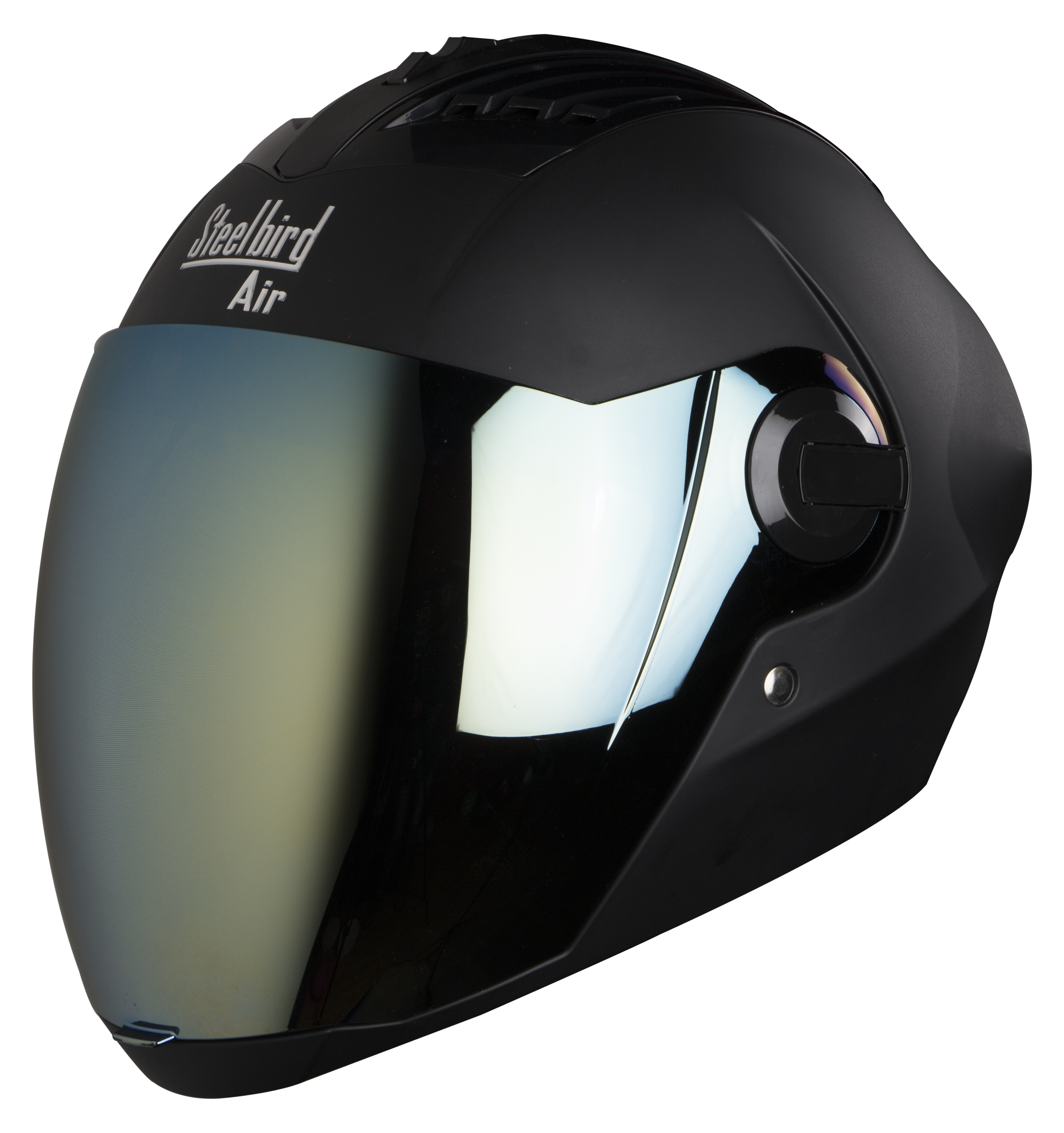 SBA-2 MAT BLACK ( Fitted With Clear Visor Extra Gold Chrome Visor Free)