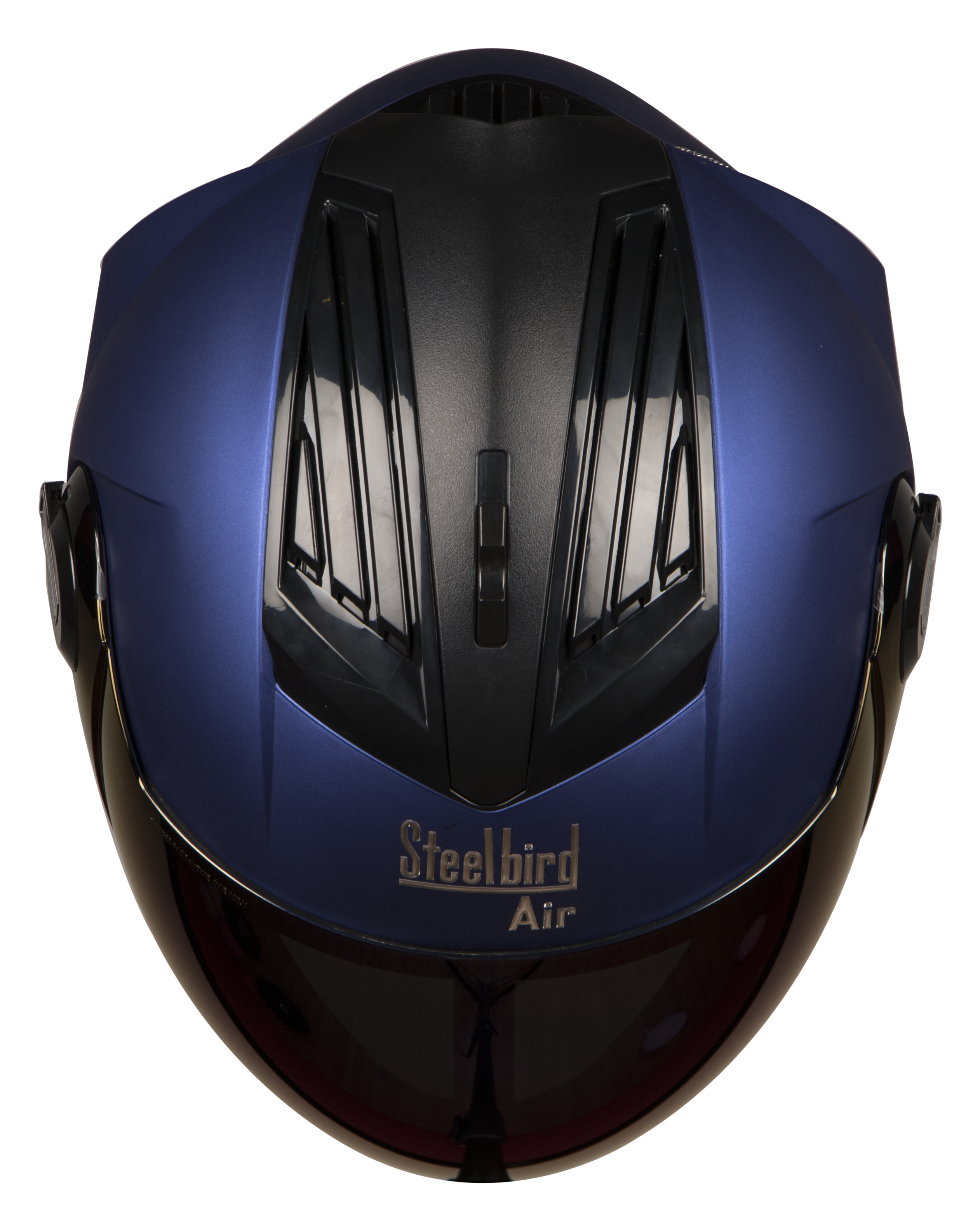 SBA-2 MAT Y. BLUE ( Fitted With Clear Visor Extra Blue Chrome Visor Free)