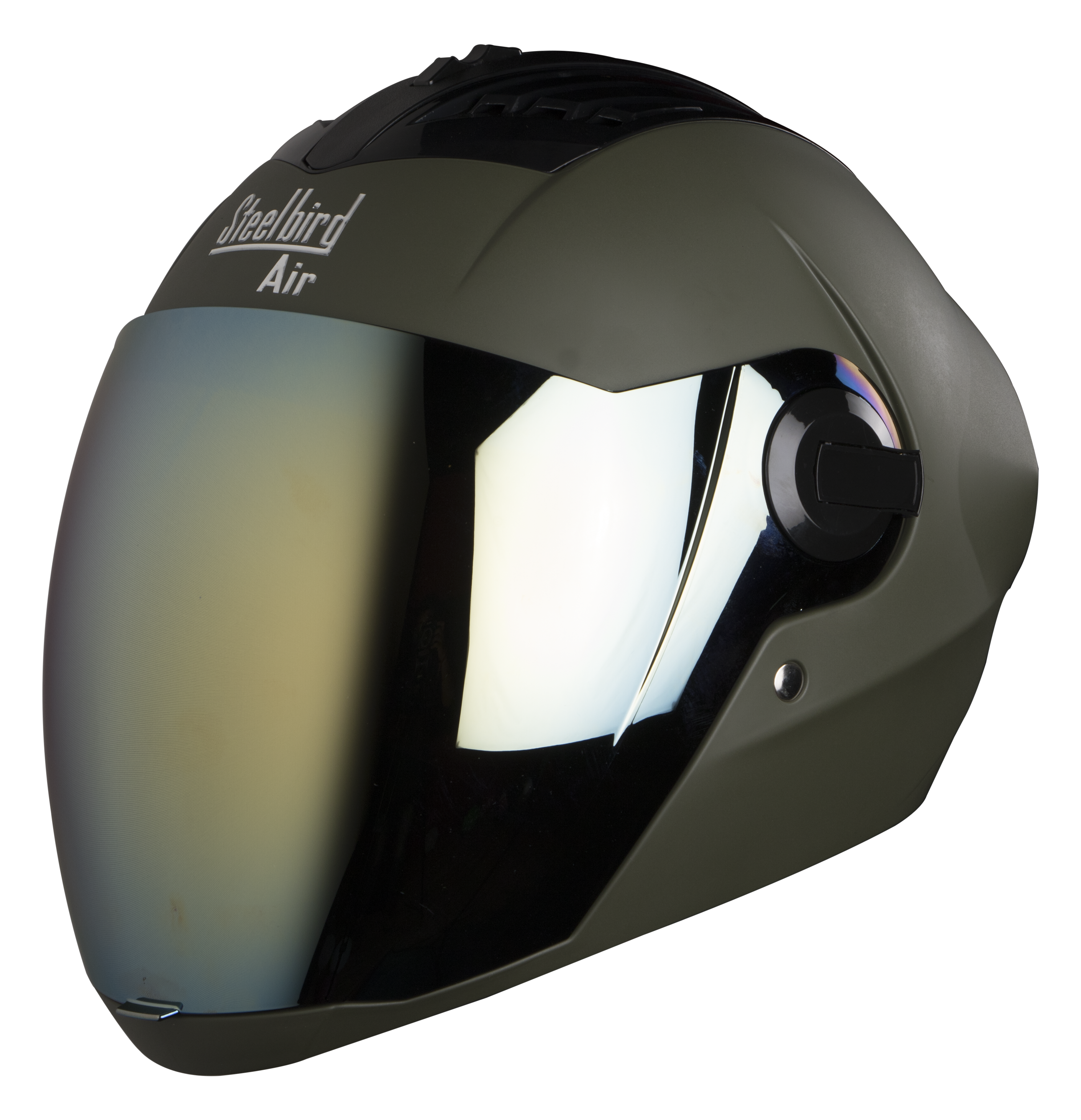 SBA-2 MAT BATTLE GREEN ( Fitted With Clear Visor Extra Gold Chrome Visor Free)