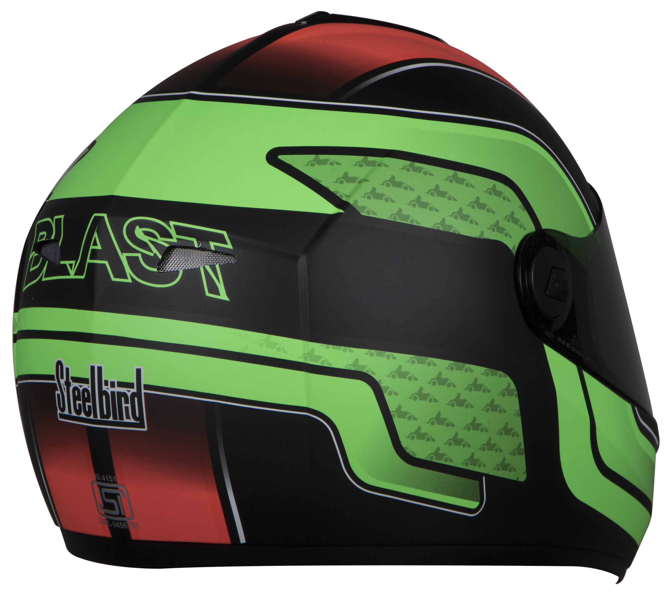 SB-39 Rox Blast Glossy Black With Green