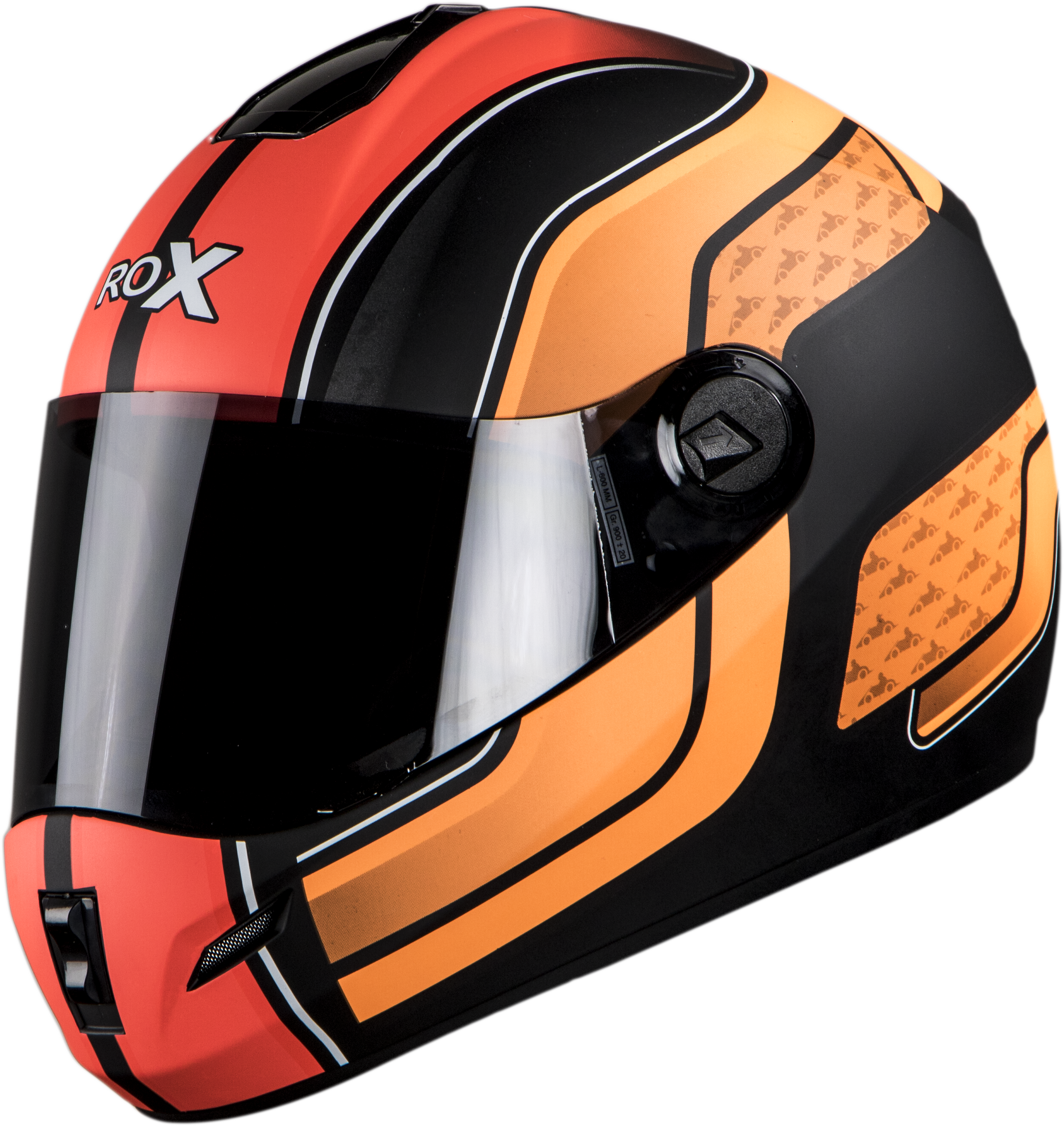 SB-39 Rox Blast Glossy Black With Orange