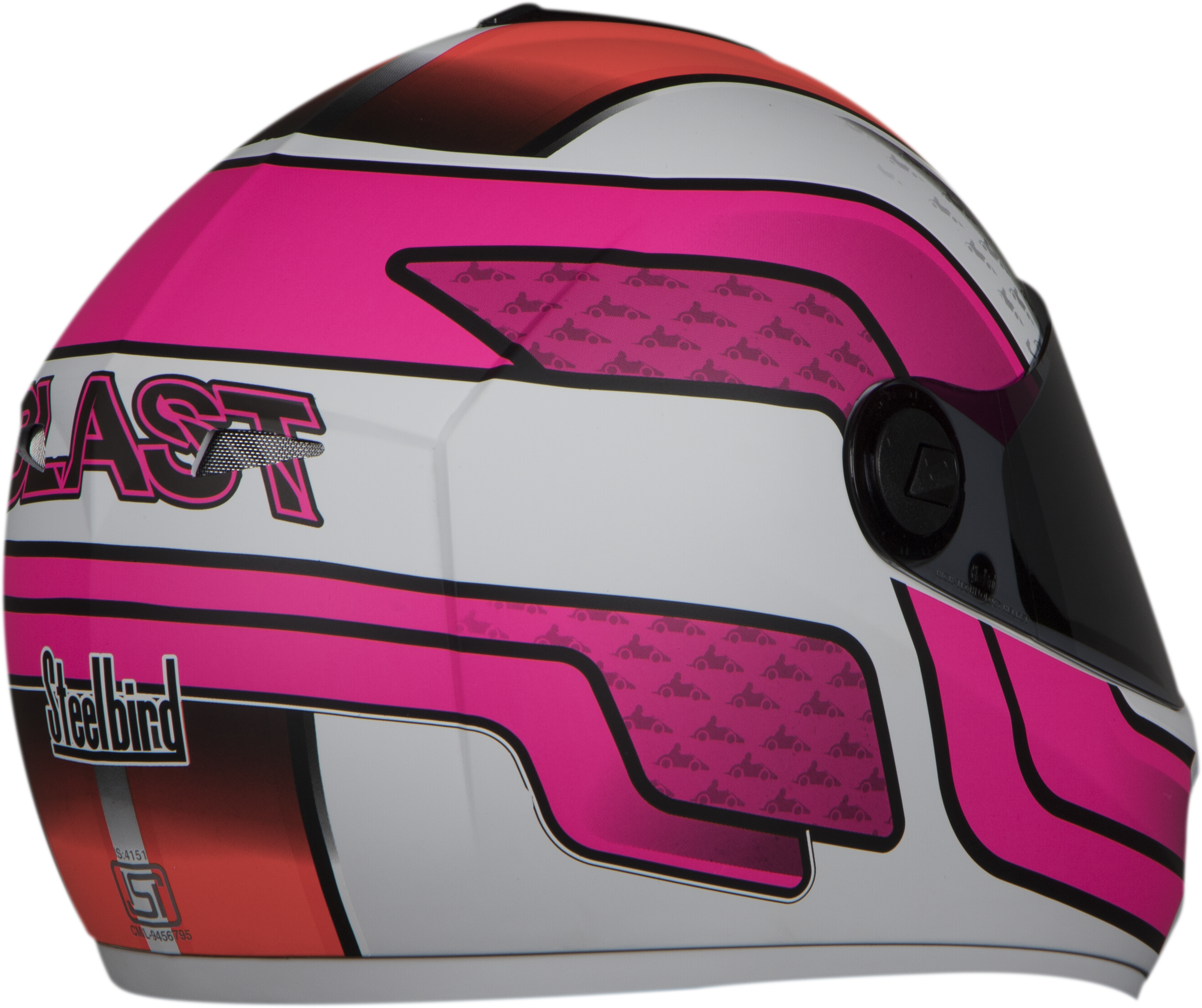 SB-39 Rox Blast Mat White With Magenta