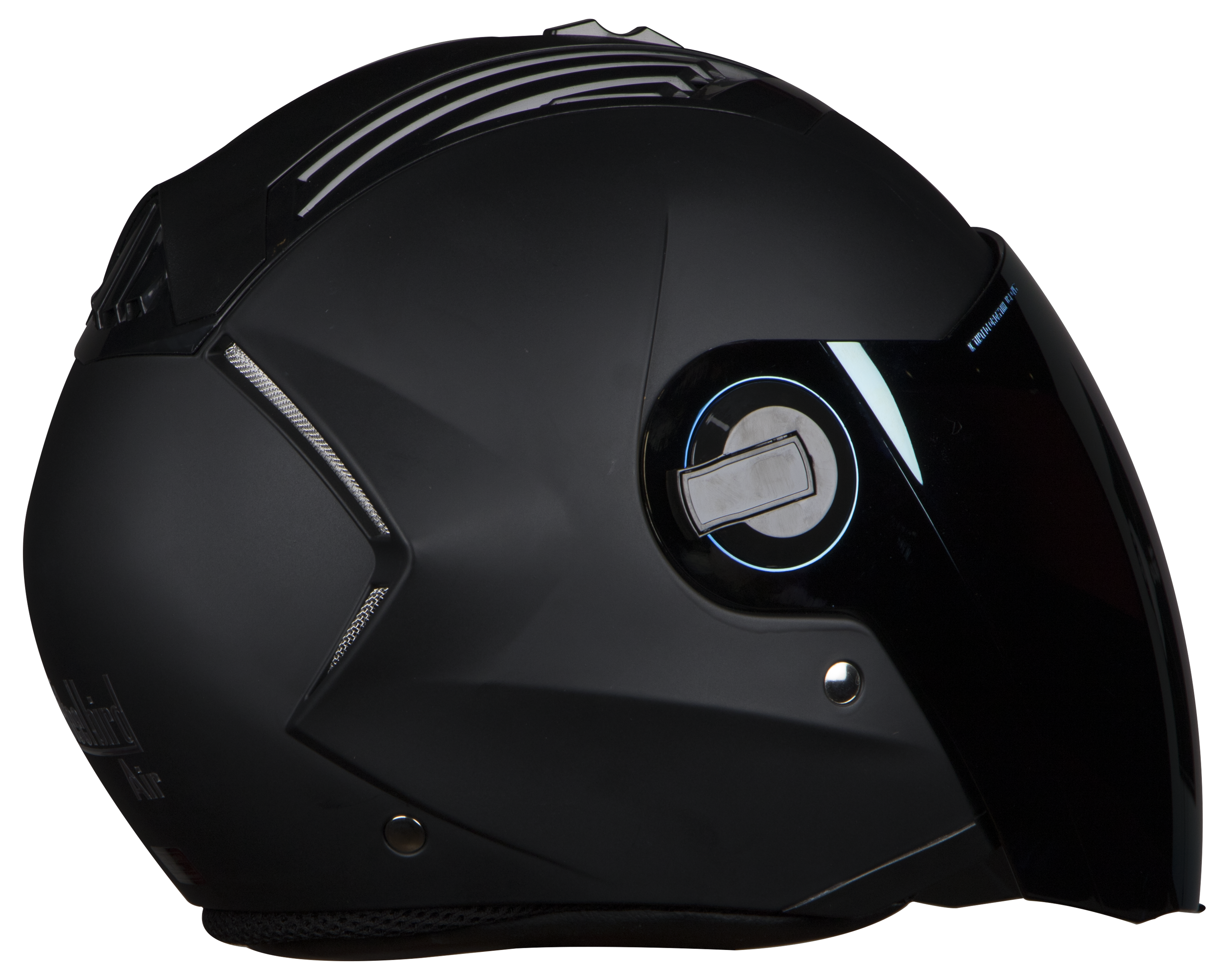 SBA-3 DASHING BLACK ( Fitted With Clear Visor Extra Gold Chrome Visor Free)