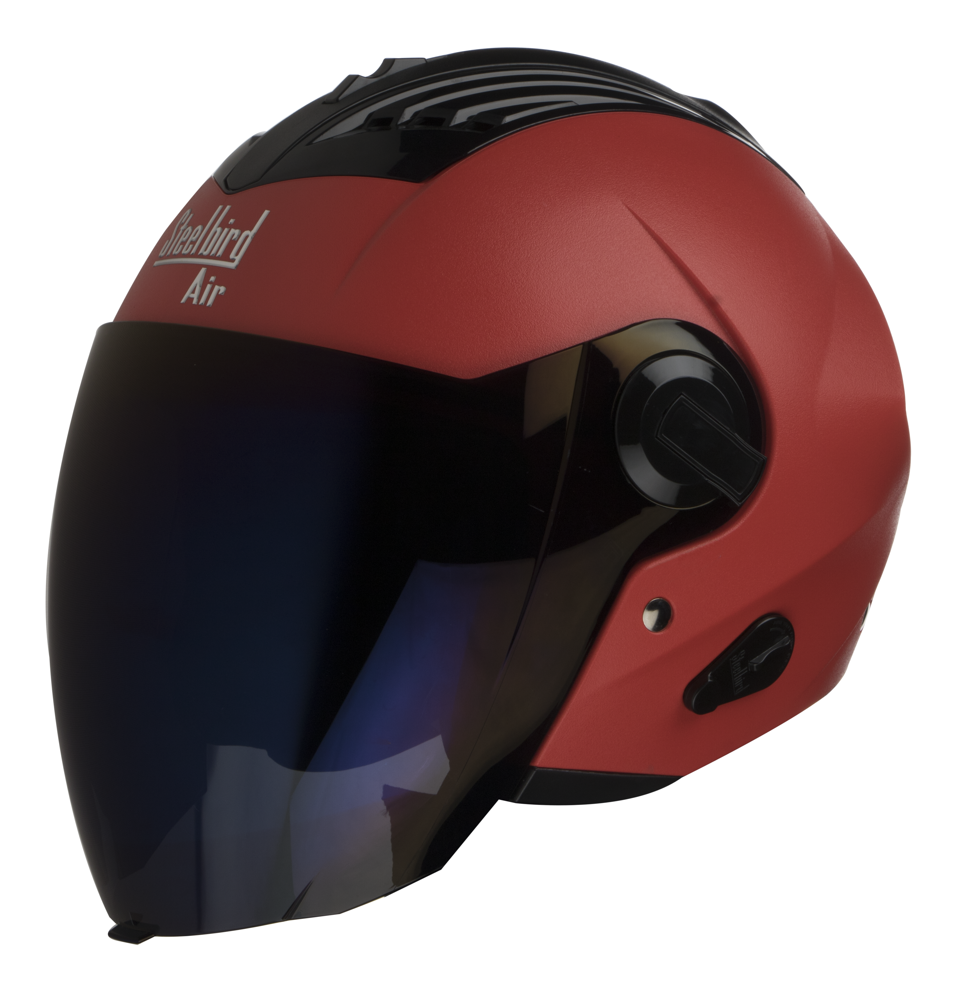 SBA-3 DASHING RED ( Fitted With Clear Visor Extra Blue Chrome Visor Free)