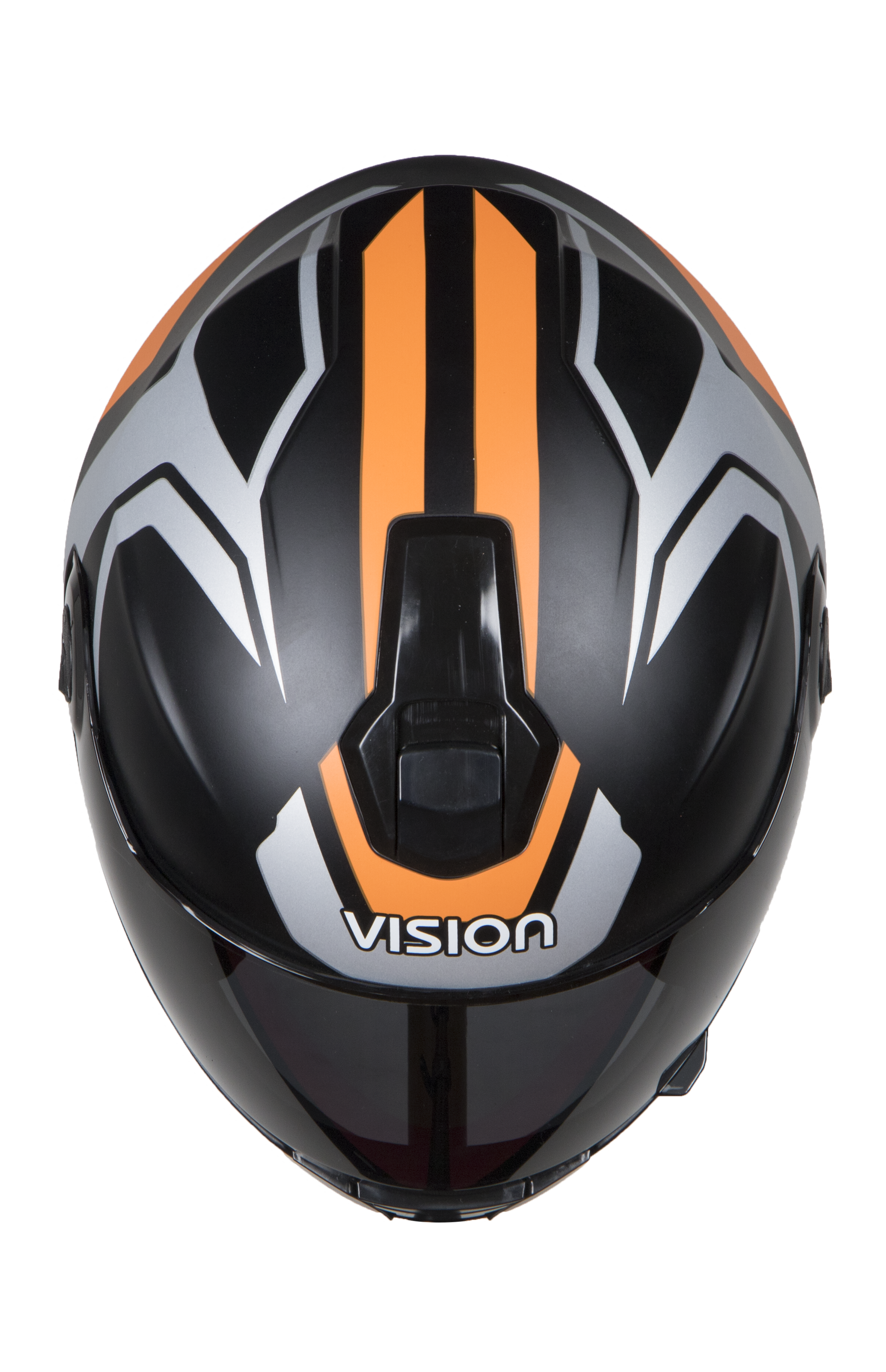 SBH-11 Alpha Beta Mat Silver Orange( Fitted With Clear Visor Extra Smoke Visor Free)