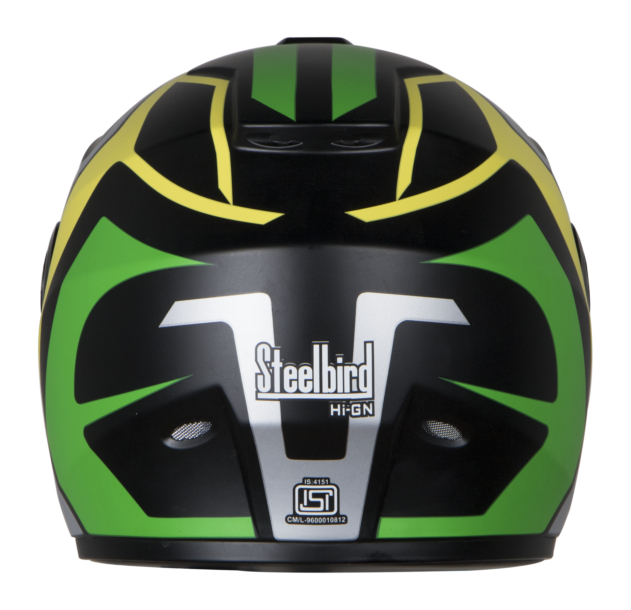 SBH-11 Alpha Beta Glossy Yellow Green( Fitted With Clear Visor Extra Smoke Visor Free)