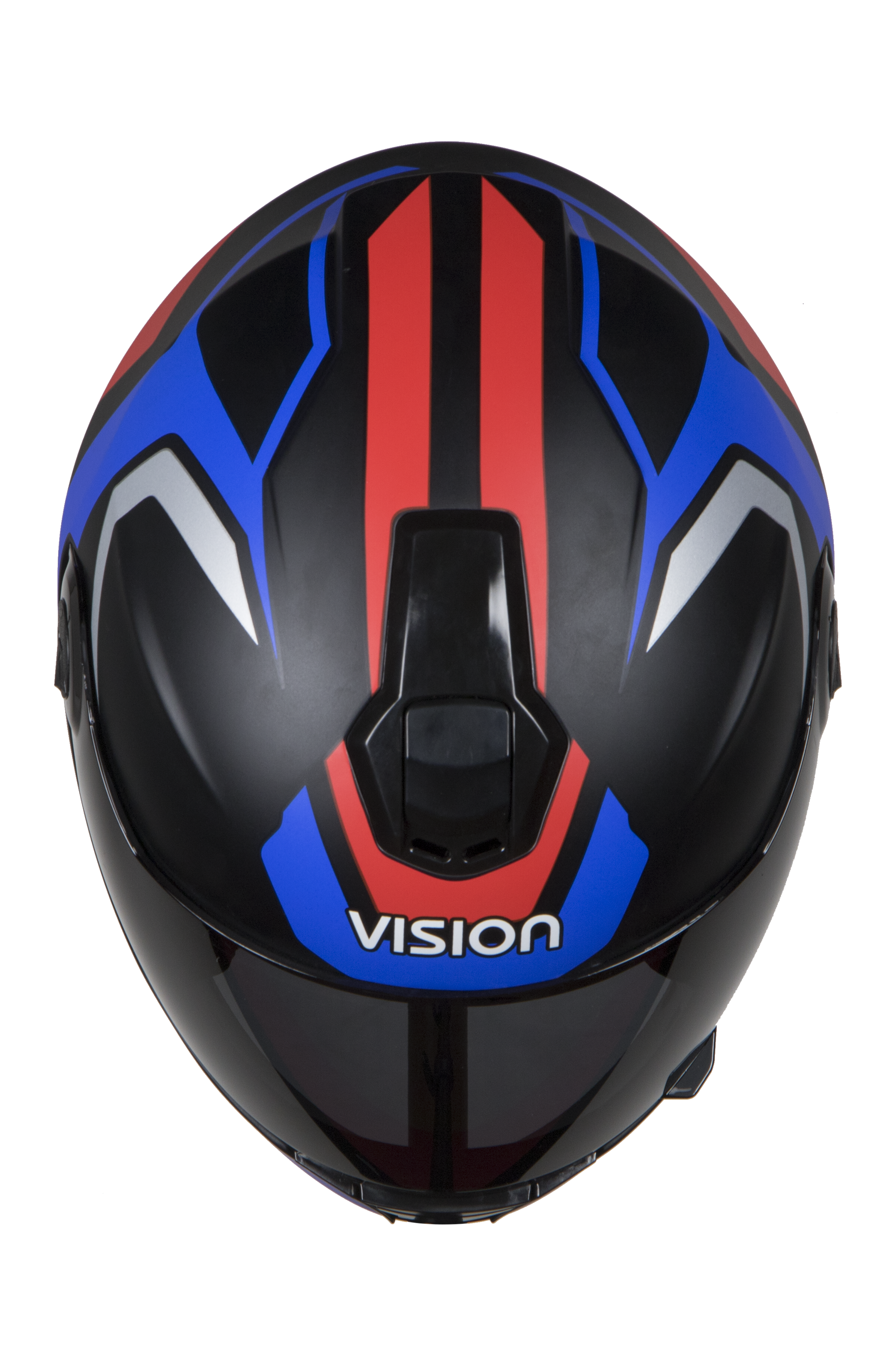SBH-11 Alpha Beta Mat Blue Red( Fitted With Clear Visor Extra Smoke Visor Free)