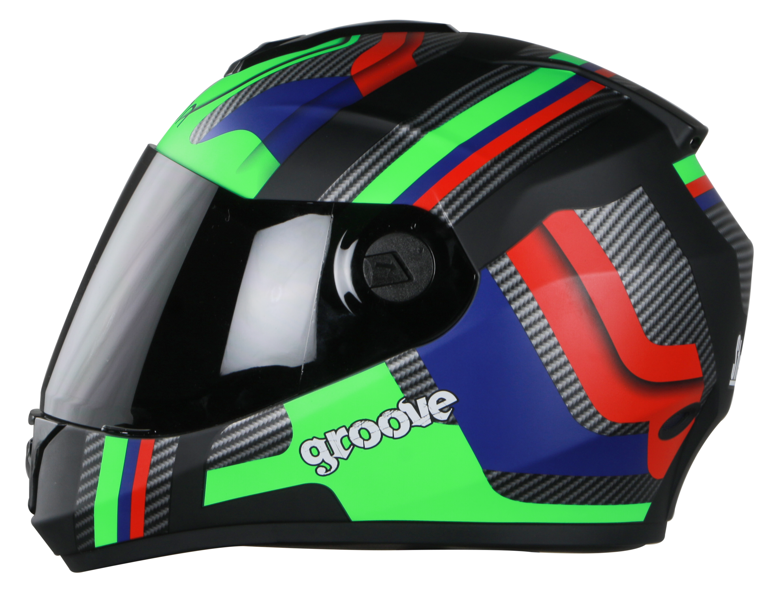 SBH-11 Vision Groove Glossy Black With Green
