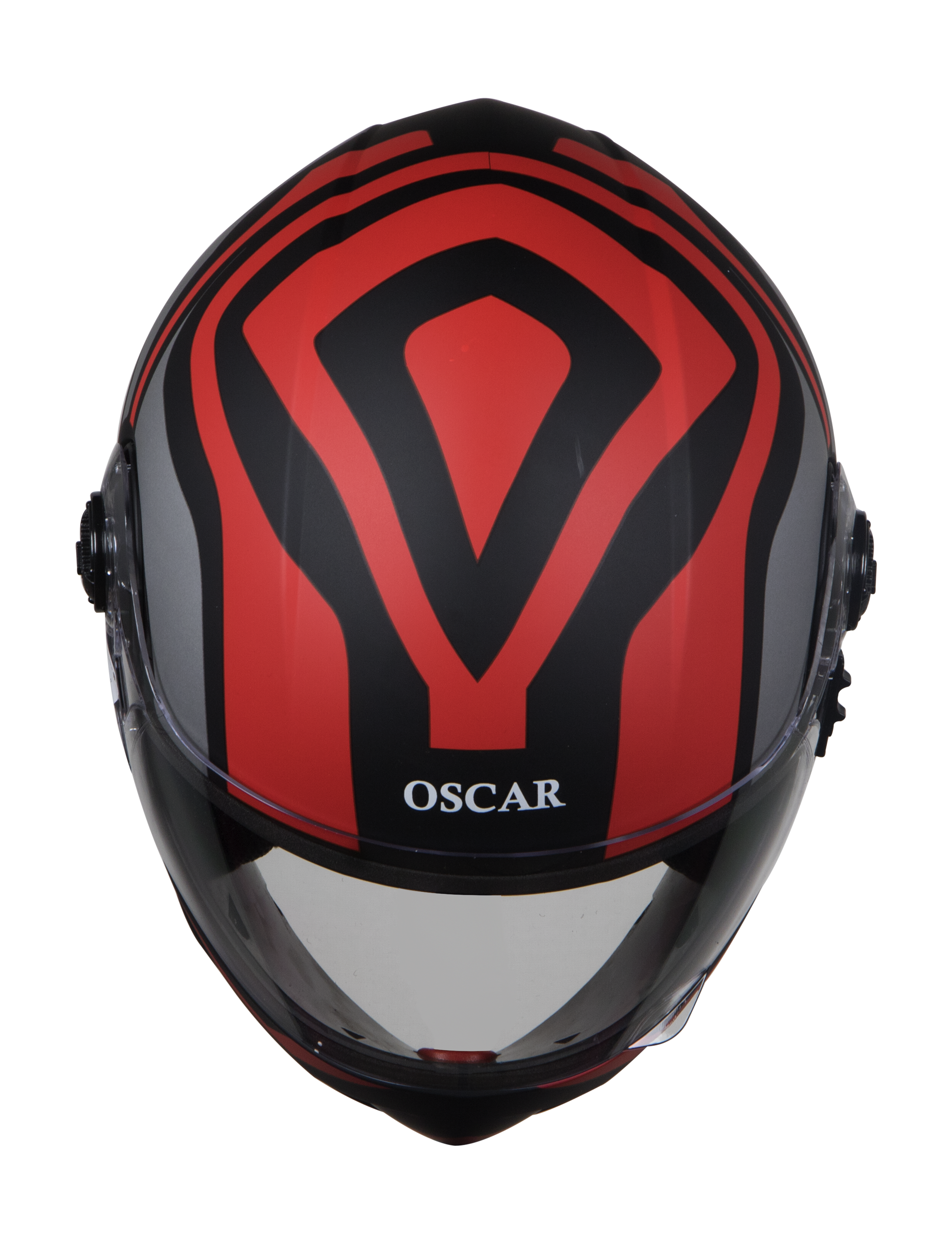 SB-41 Oscar Halo Mat Black With Red