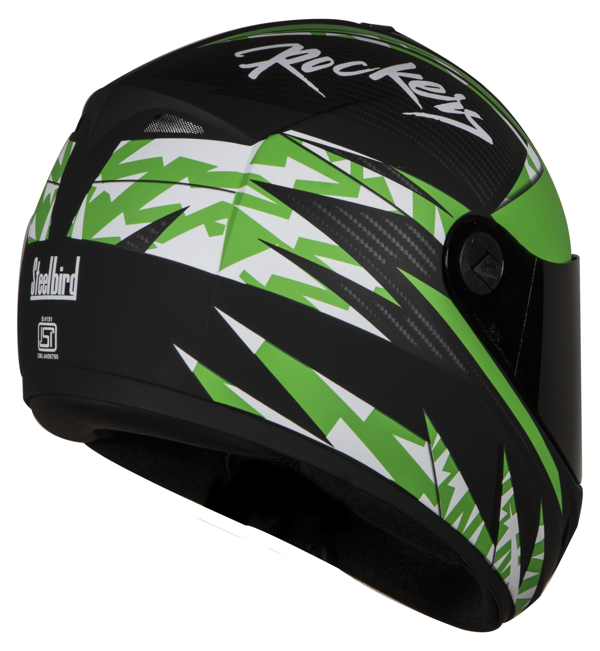 SB-39 Rox Rockers Glossy Black With Green