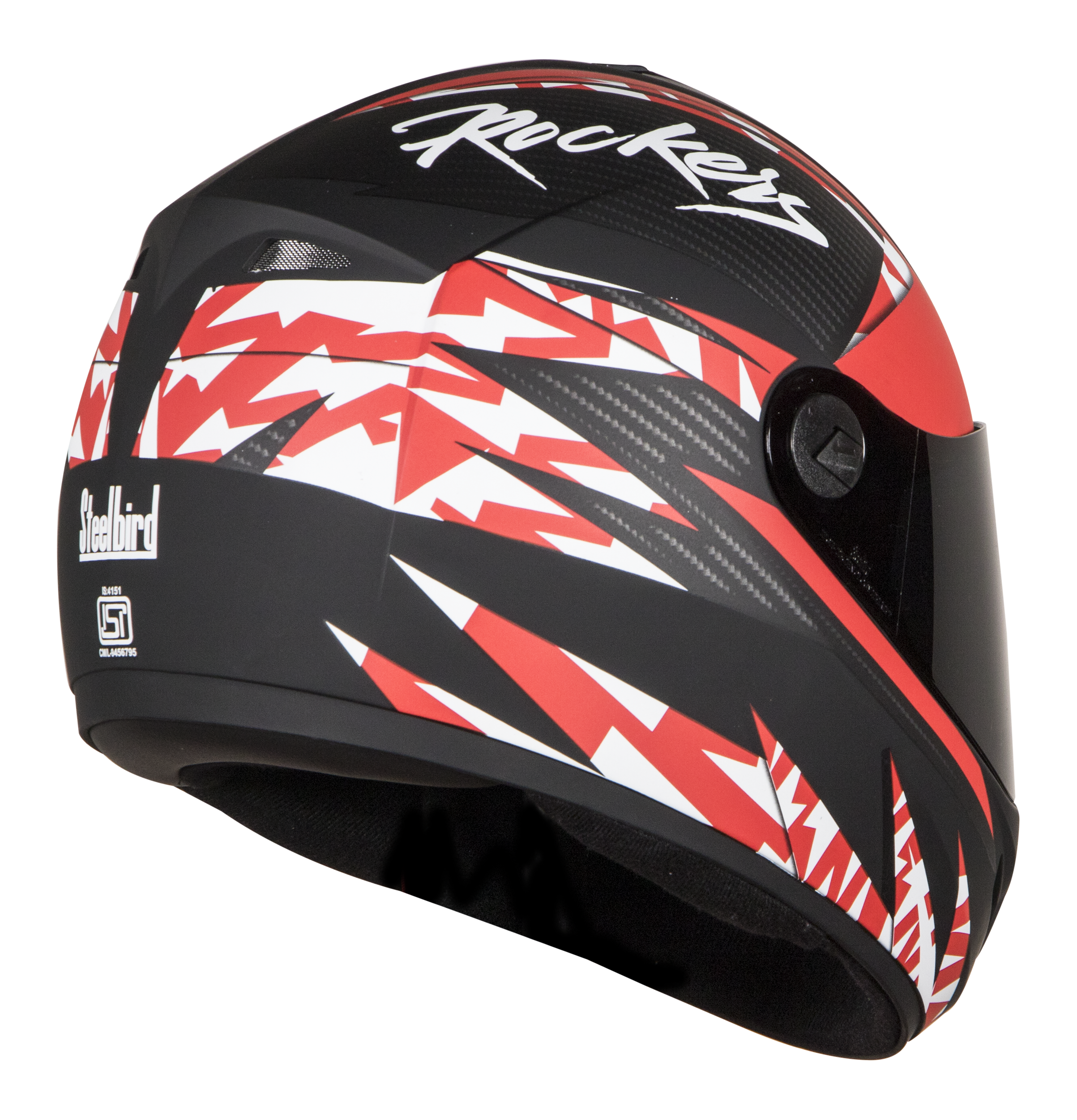 SB-39 Rox Rockers Glossy Black With Red