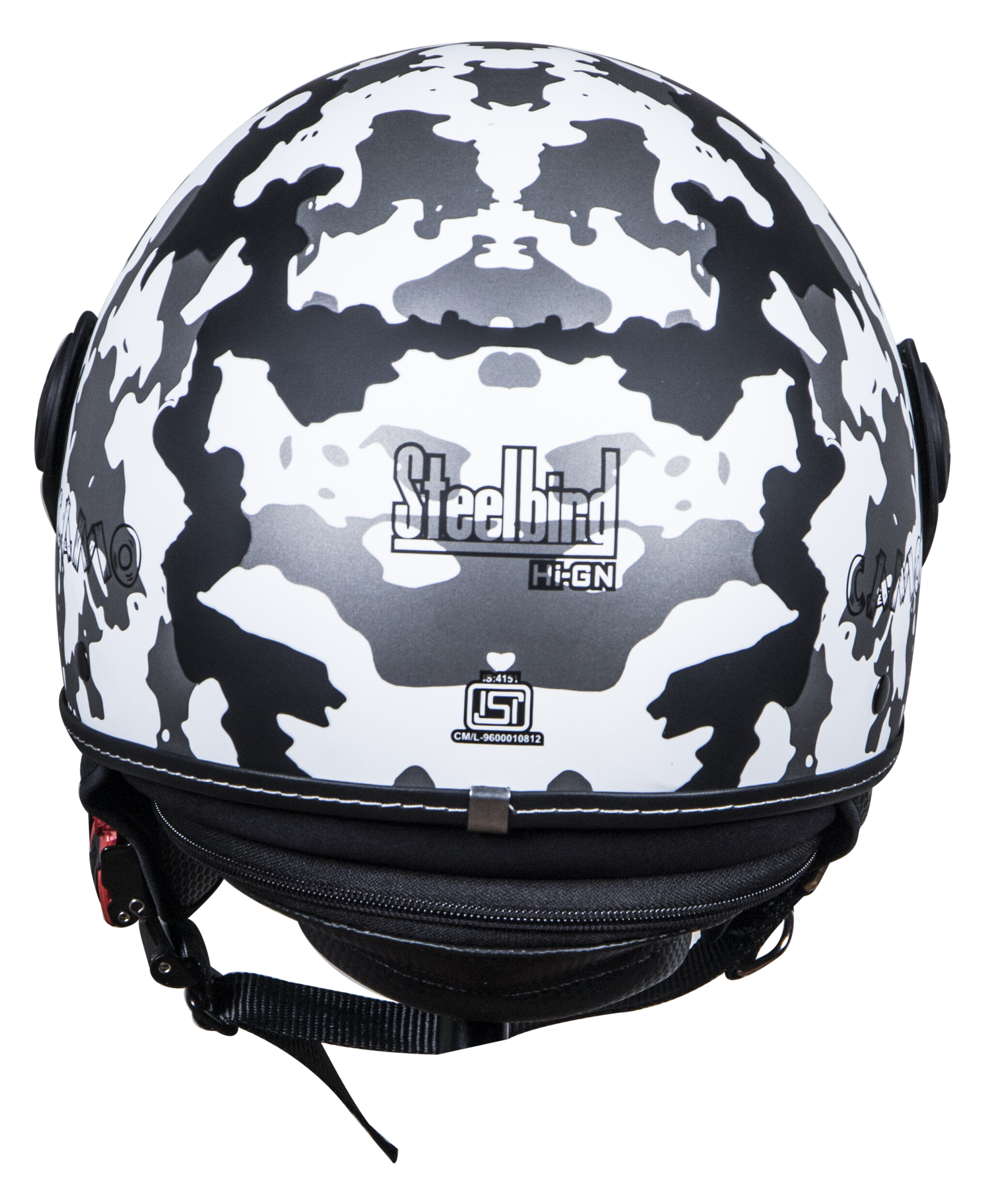 SBH-10 Bunker Camo Mat Black With White