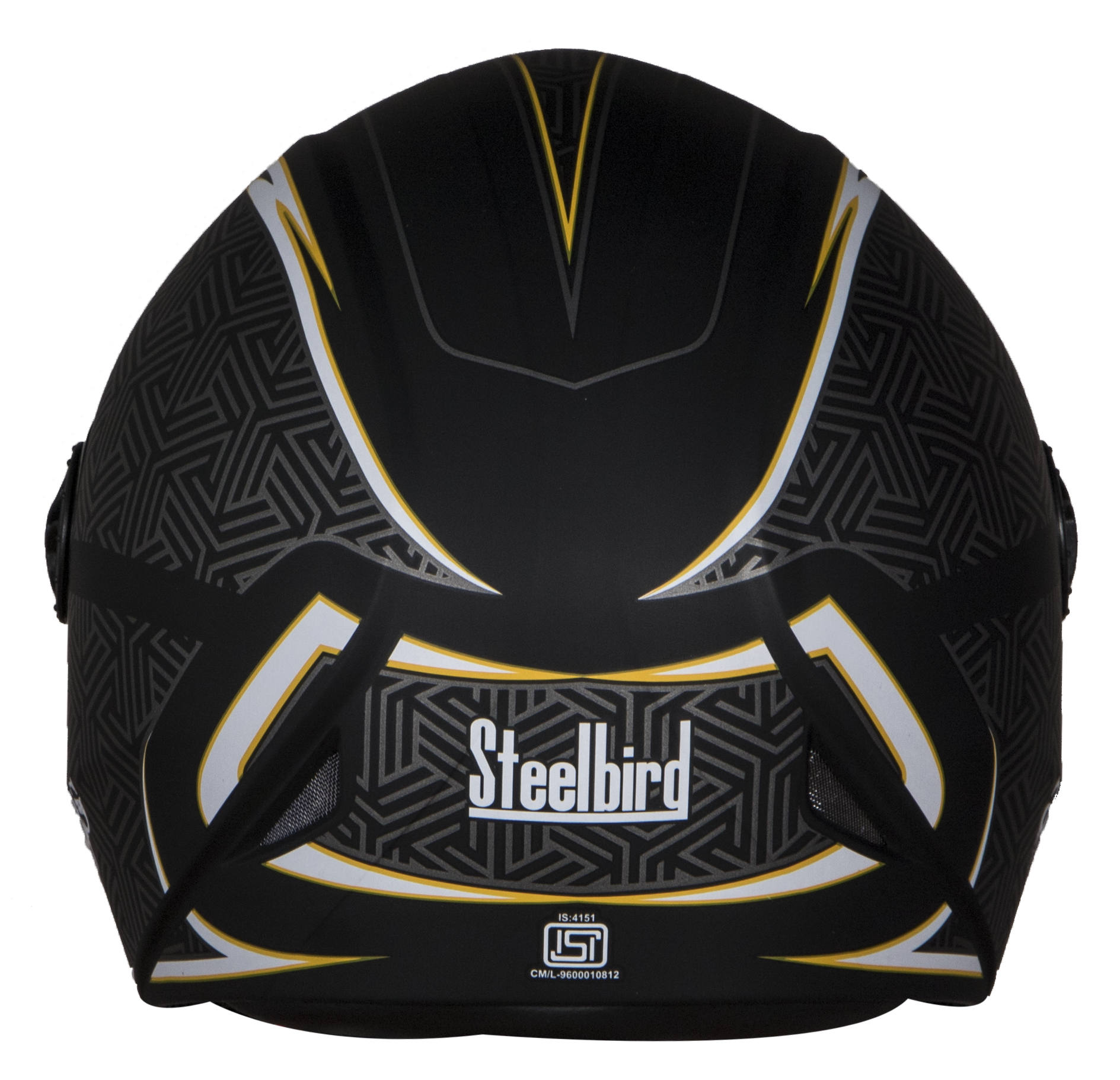 SBH-1 Adonis Rustic Mat Black With Yellow( Fitted With Clear Visor Extra Smoke Visor Free)