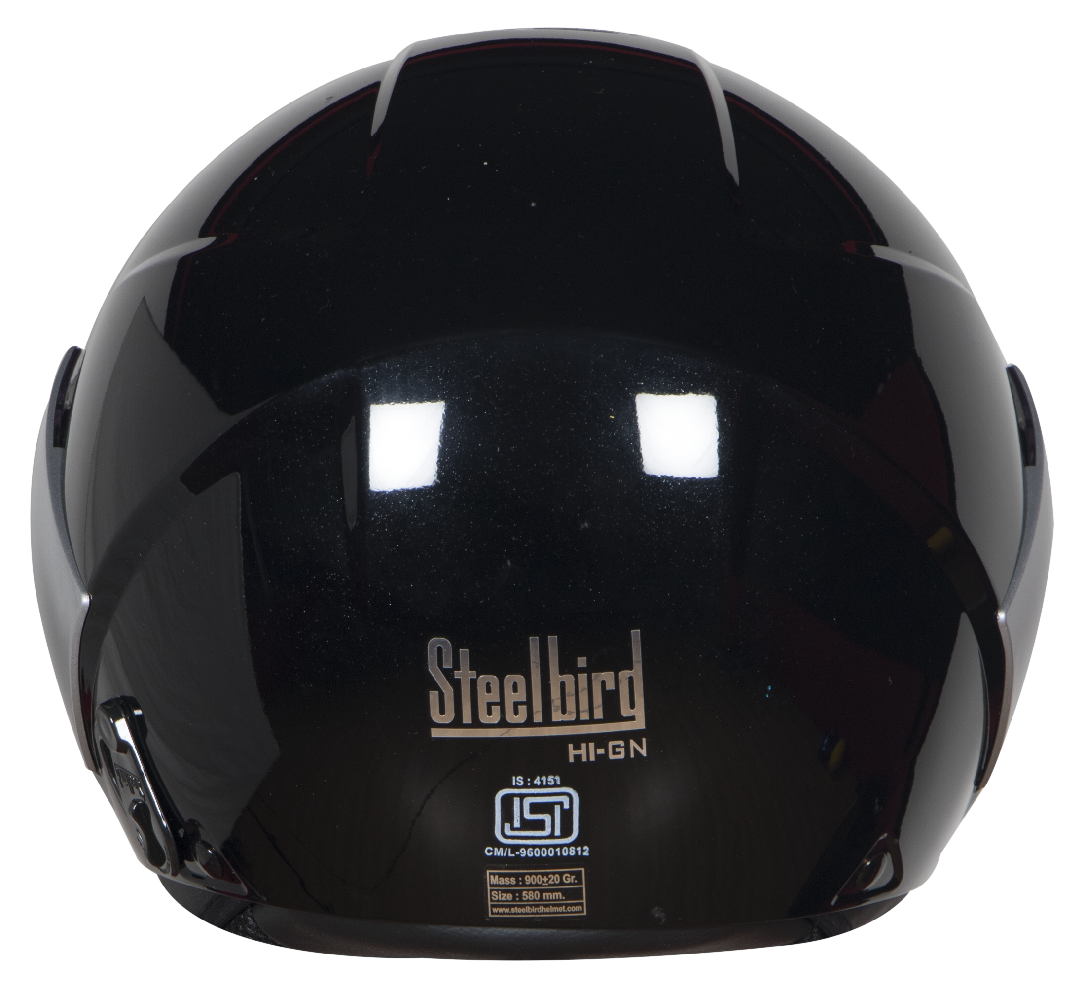 SBH-5 Vic Two Tone Glossy Black With SIlver 