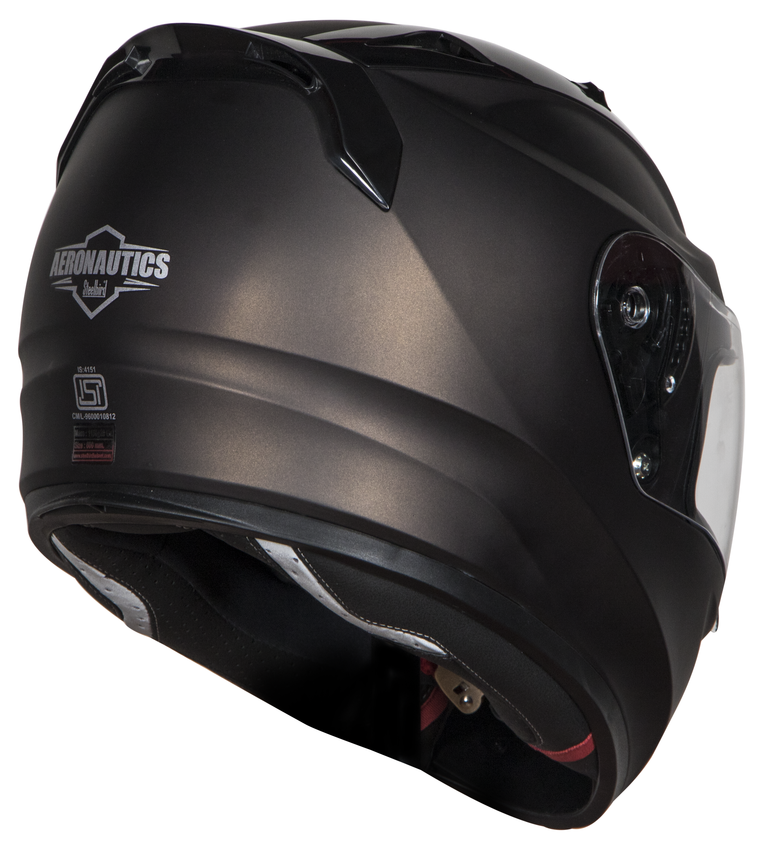 SA-1 Aeronautics Mat Royal Brown ( Fitted With Clear Visor Extra Gold Night Vision Visor Free)