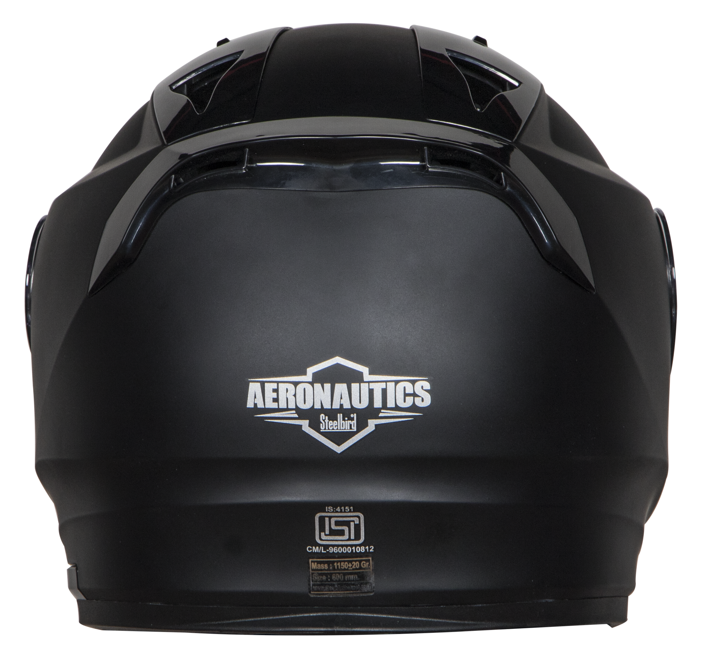 SA-1 Aeronautics Mat Mid Night Black( Fitted With Clear Visor Extra Silver Chrome Visor Free)