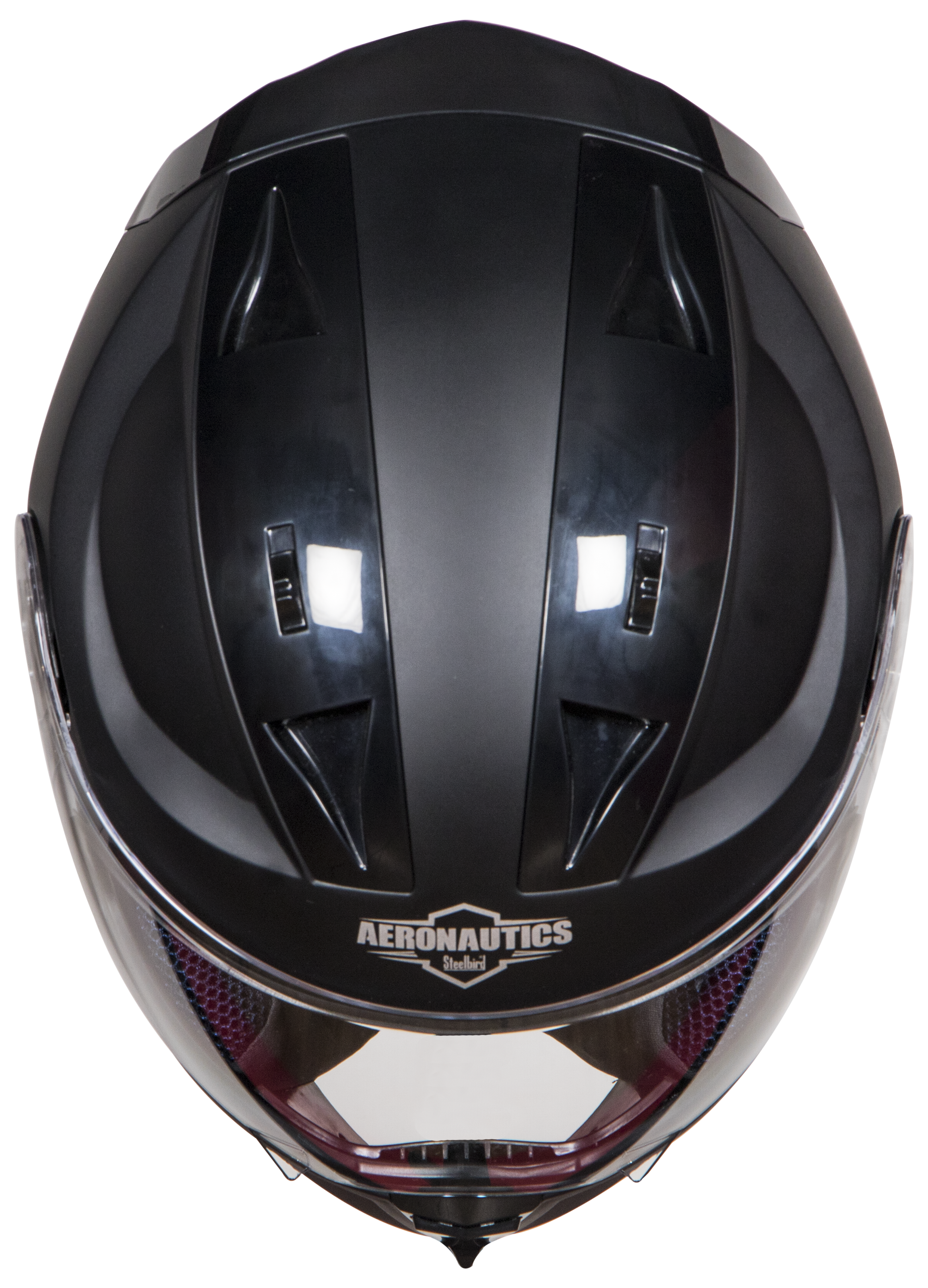 SA-1 Aeronautics Mat Mid Night Black ( Fitted With Clear Visor Extra Gold Chrome Visor Free)