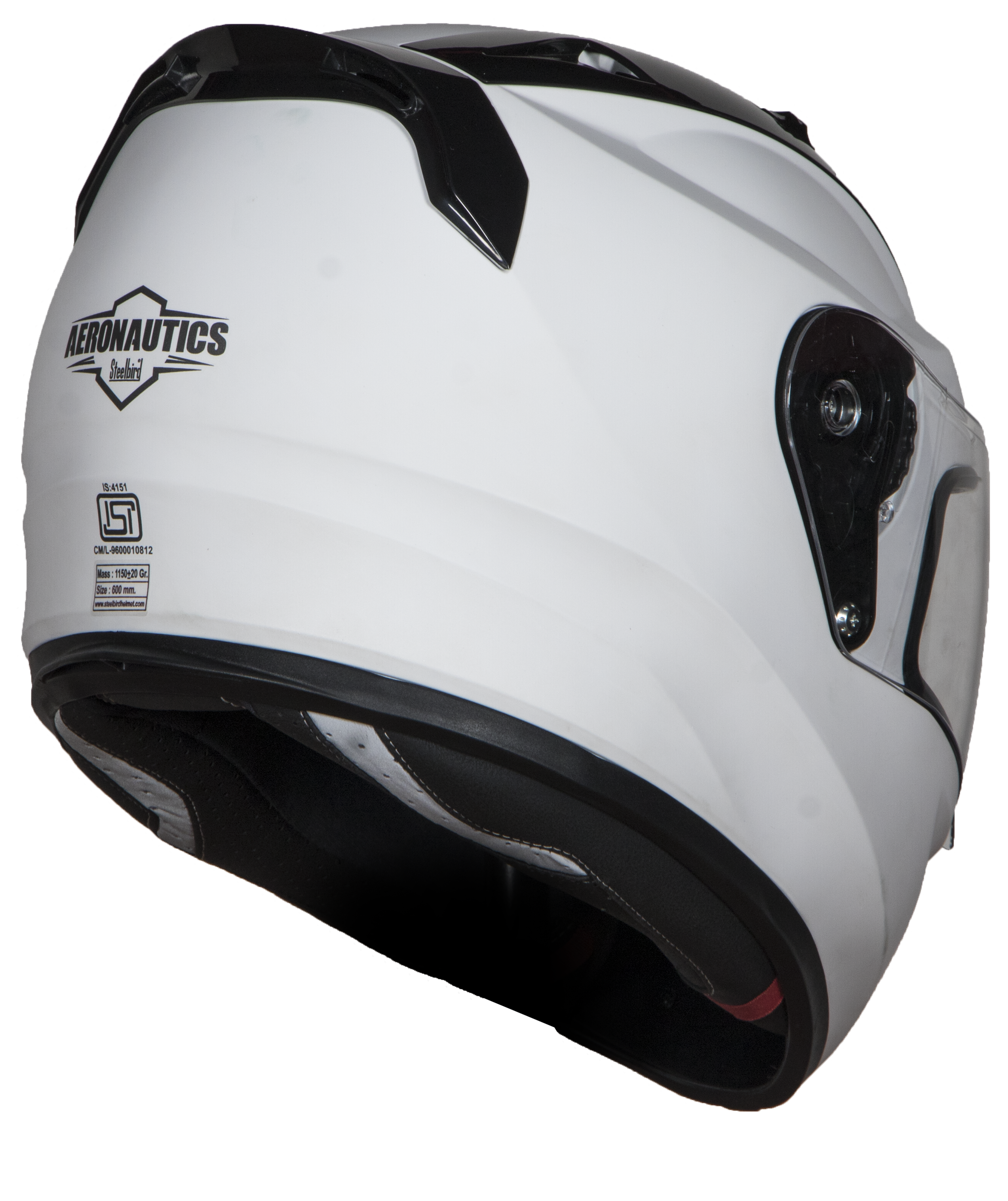 SA-1 Aeronautics Mat White (Fitted With Clear Visor Extra Gold Night Vision Visor Free)