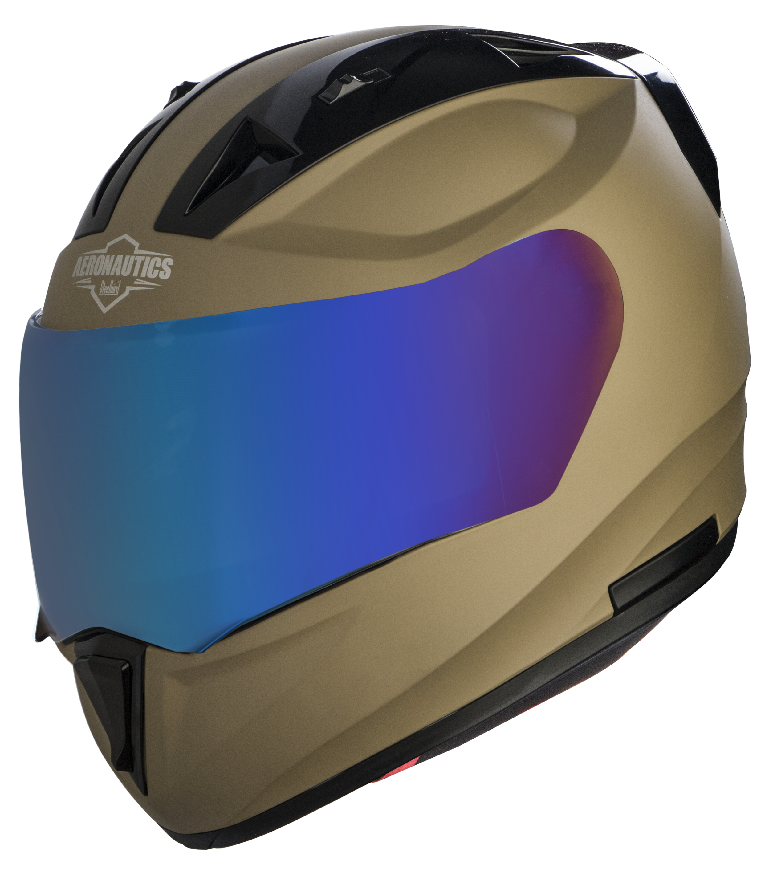 SA-1 Aeronautics Mat Desert Storm ( Fitted With Clear Visor Extra Blue Chrome Visor Free)