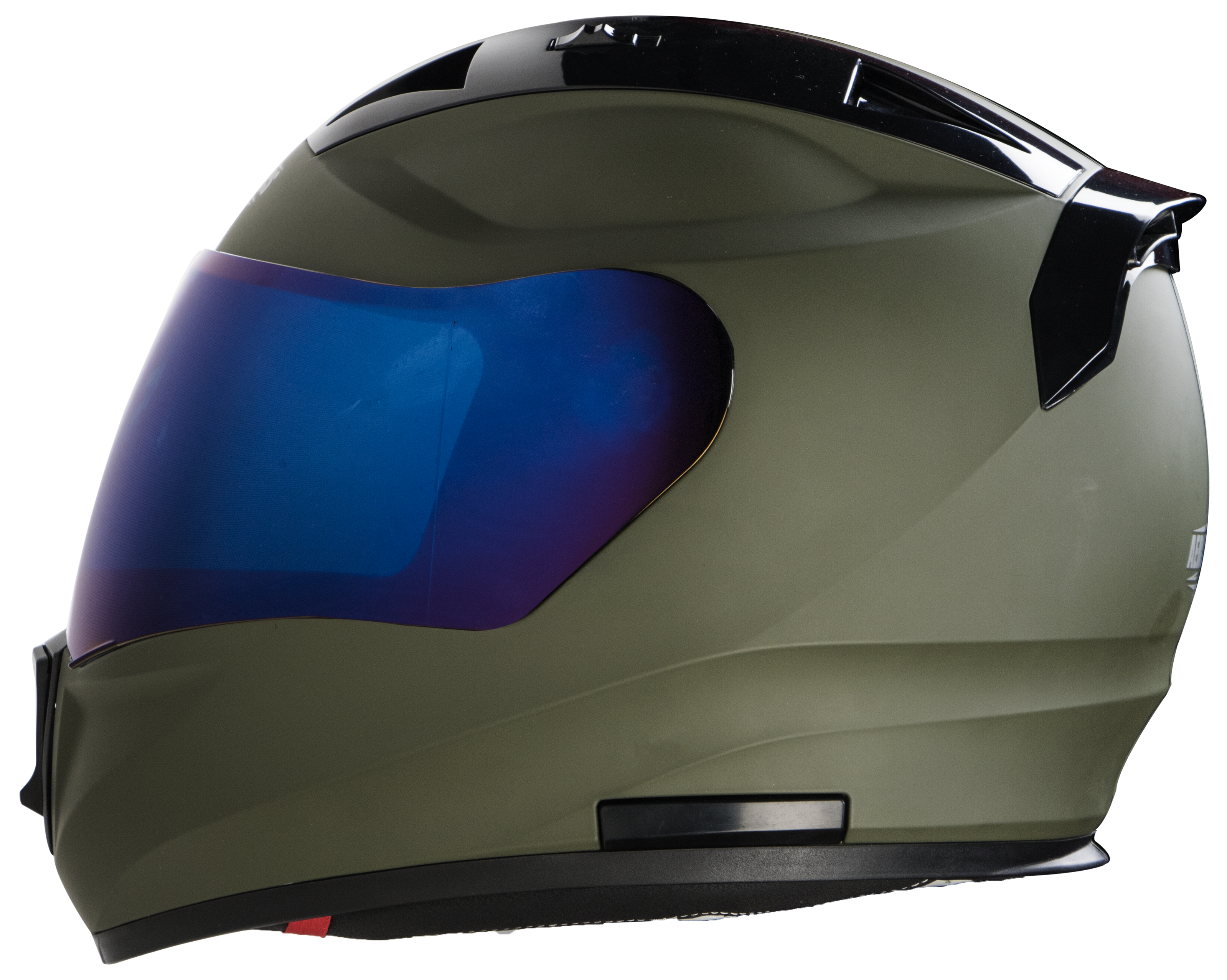 SA-1 Aeronautics Mat Battle Green (Fitted With Clear Visor Extra Blue Chrome Visor Free)