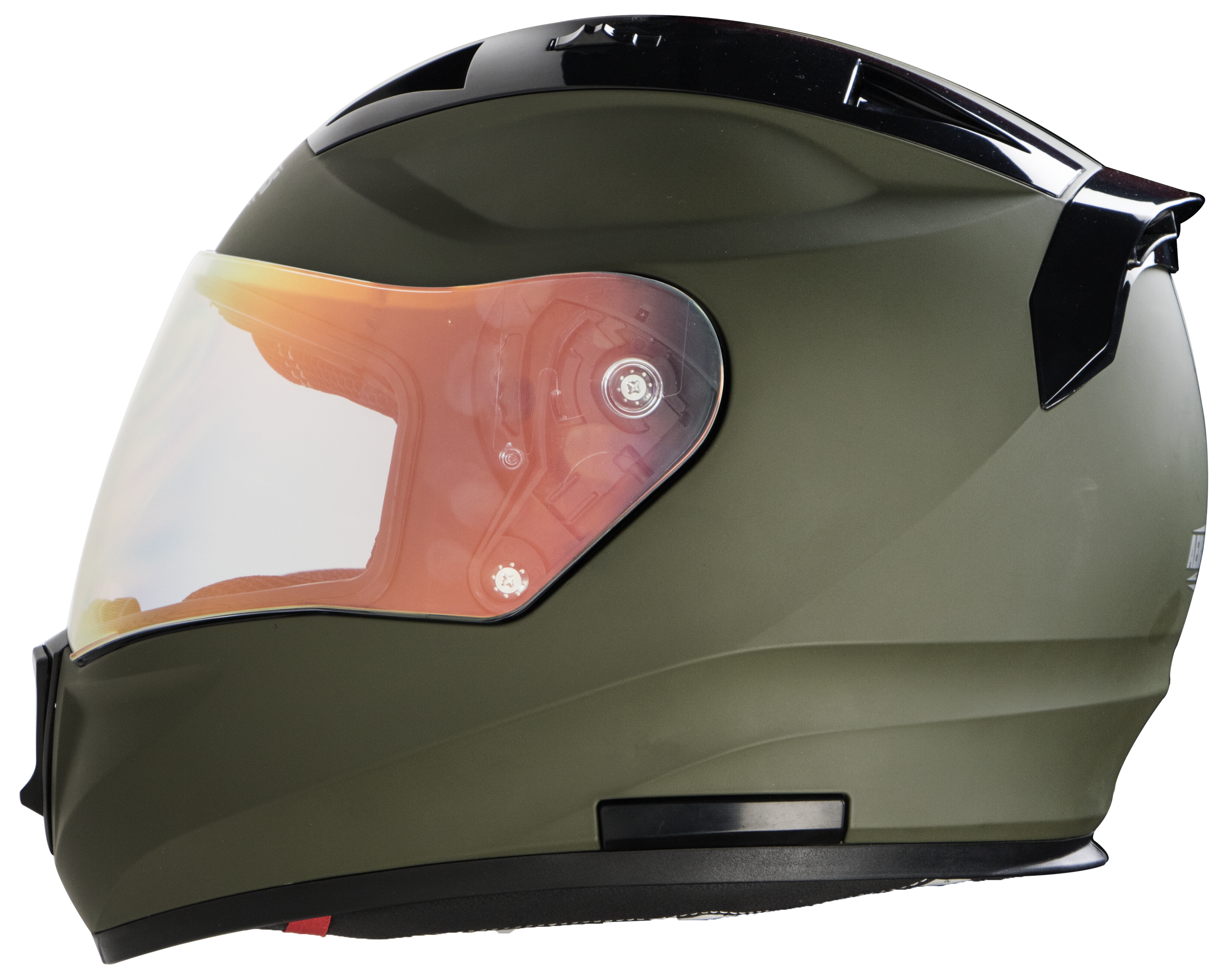 SA-1 Aeronautics Mat Battle Green(Fitted With Clear Visor Extra Gold Night Vision Visor Free)