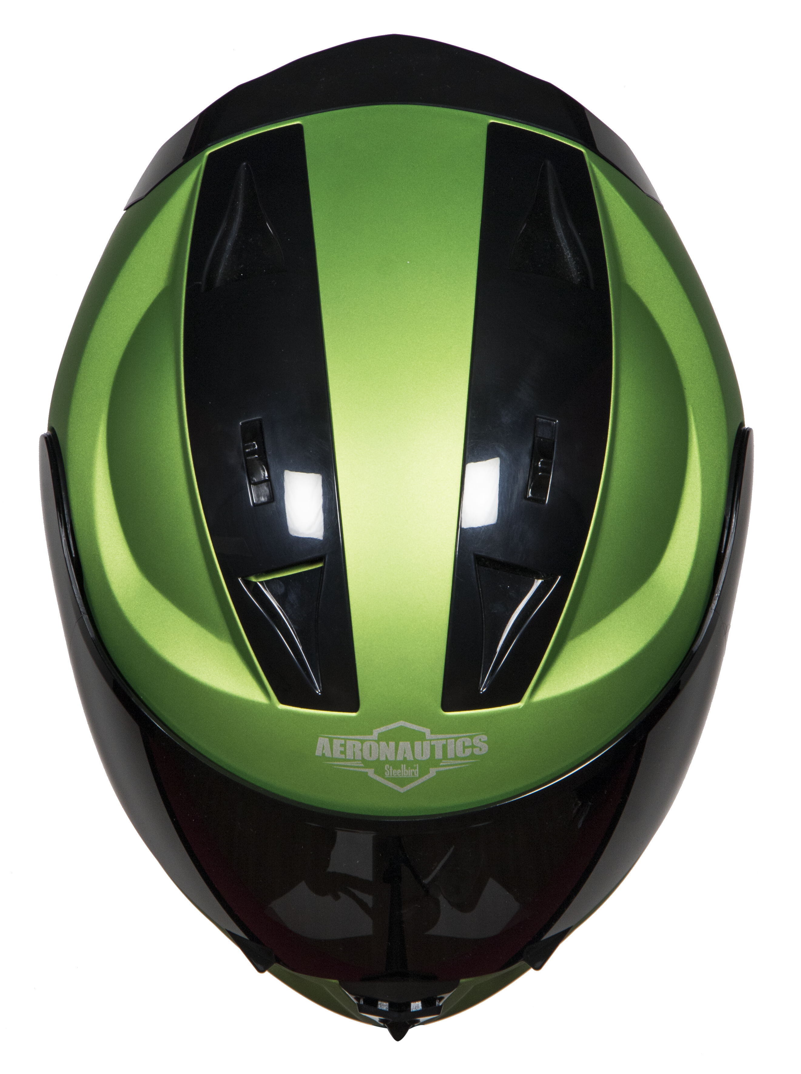 SA-1 Aeronautics Mat Y. Green (Fitted With Clear Visor Extra Silver Chrome Visor Free)