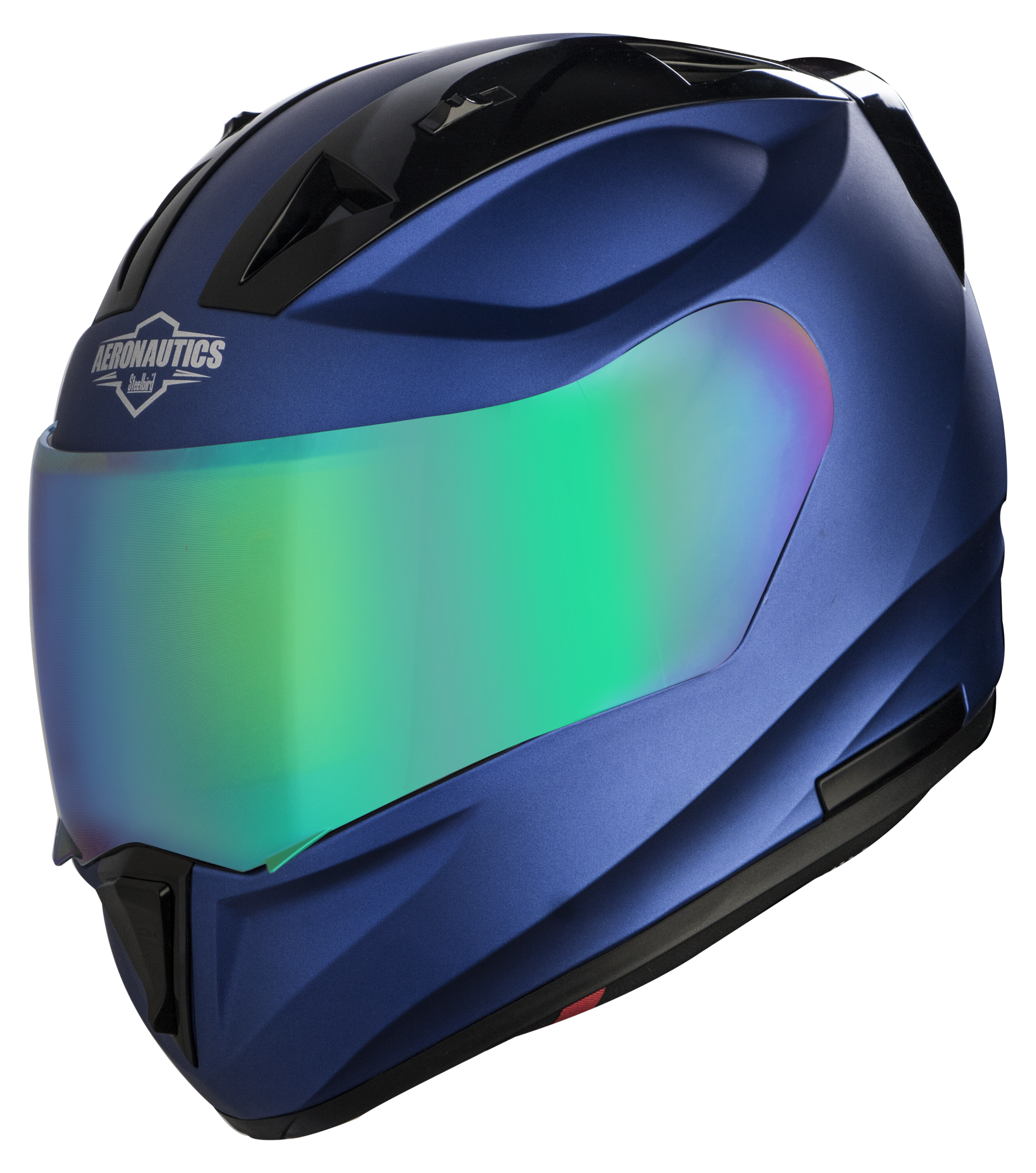 SA-1 Aeronautics Mat Y. Blue ( Fitted With Clear Visor Extra Rainbow Chrome Visor Free)