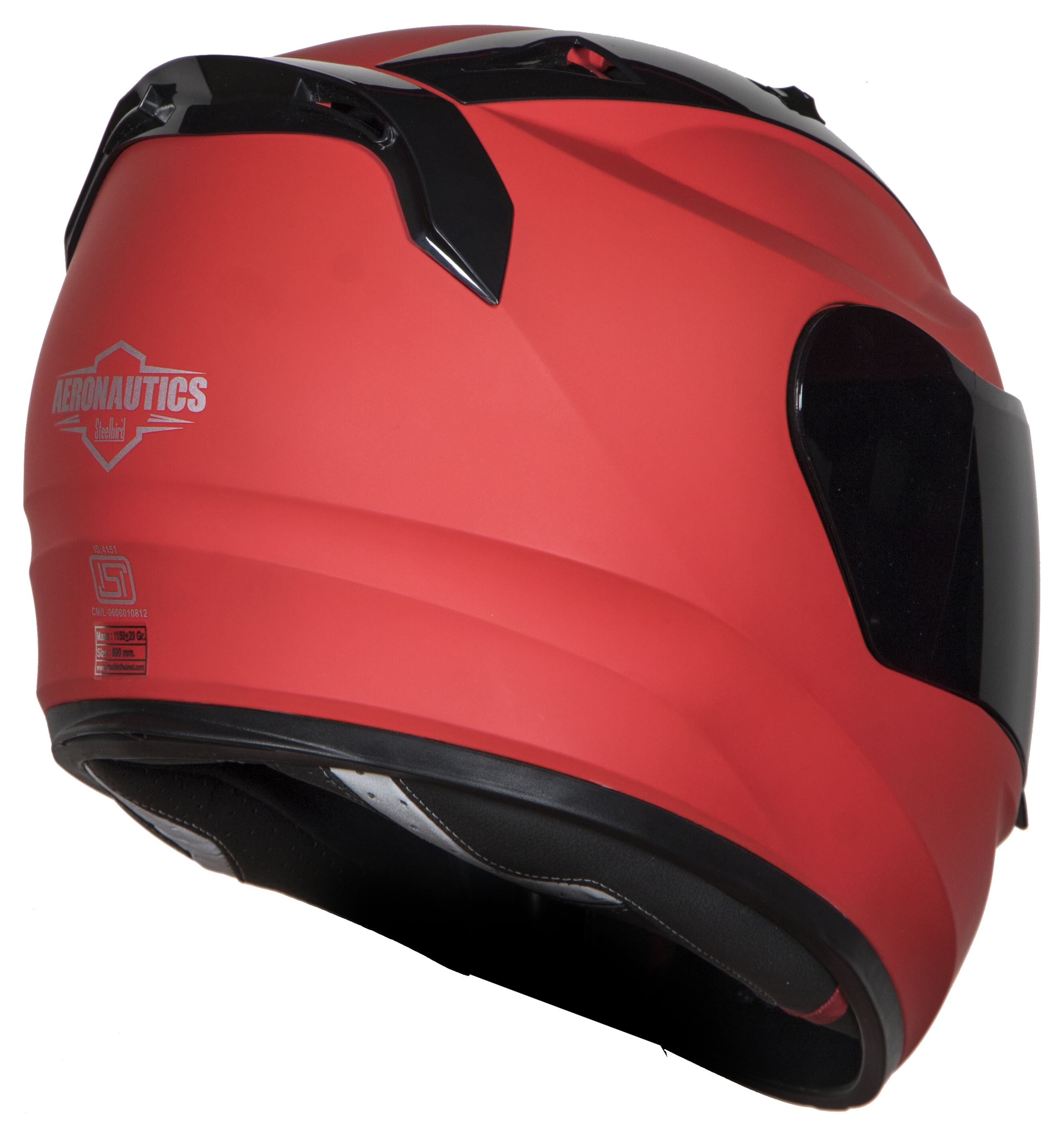 SA-1 Aeronautics Mat Sports Red ( Fitted With Clear Visor Extra Gold Chrome Visor Free)