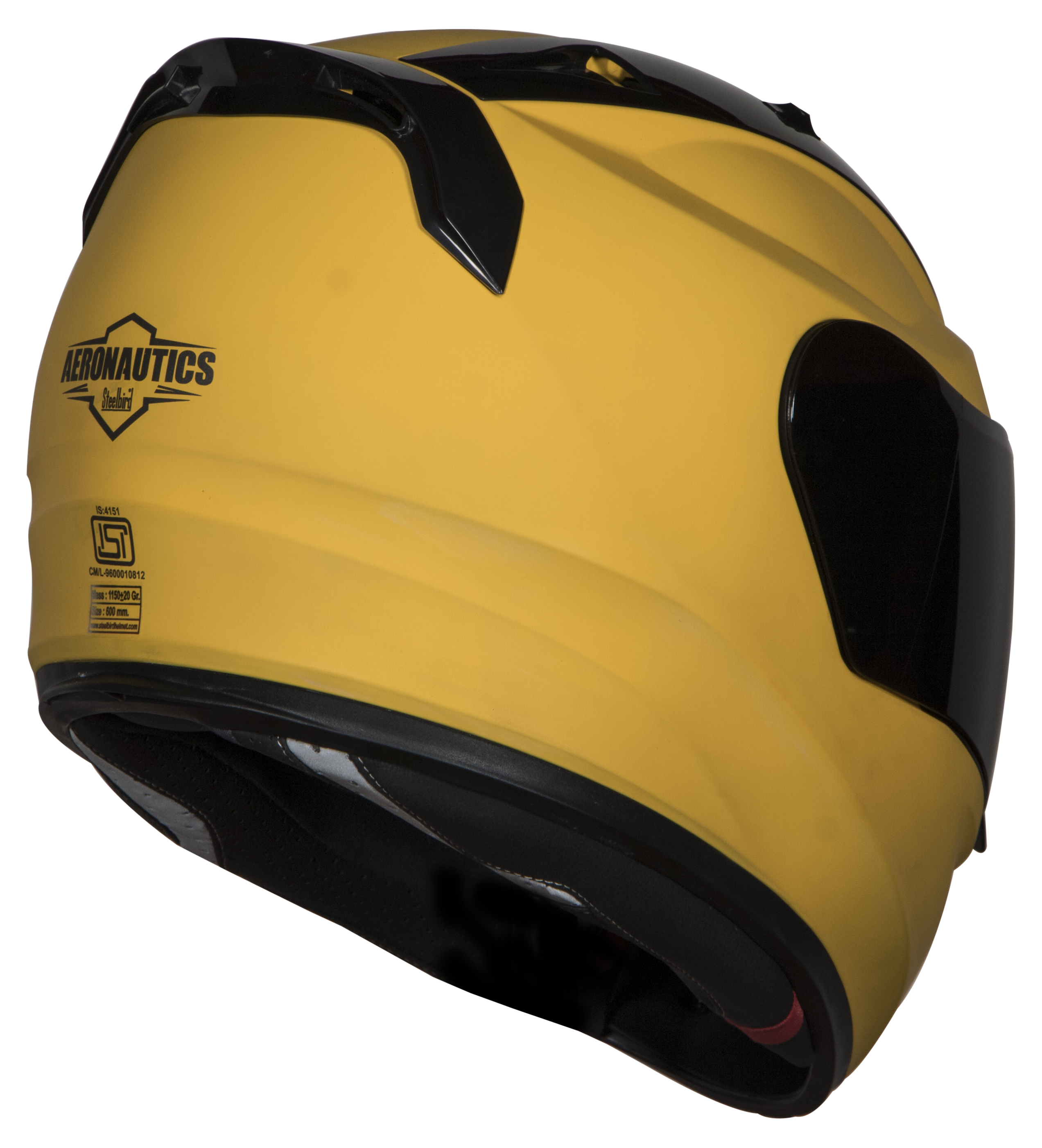 SA-1 Aeronautics Mat Moon Yellow (Fitted With Clear Visor Extra Rainbow Chrome Visor Free)