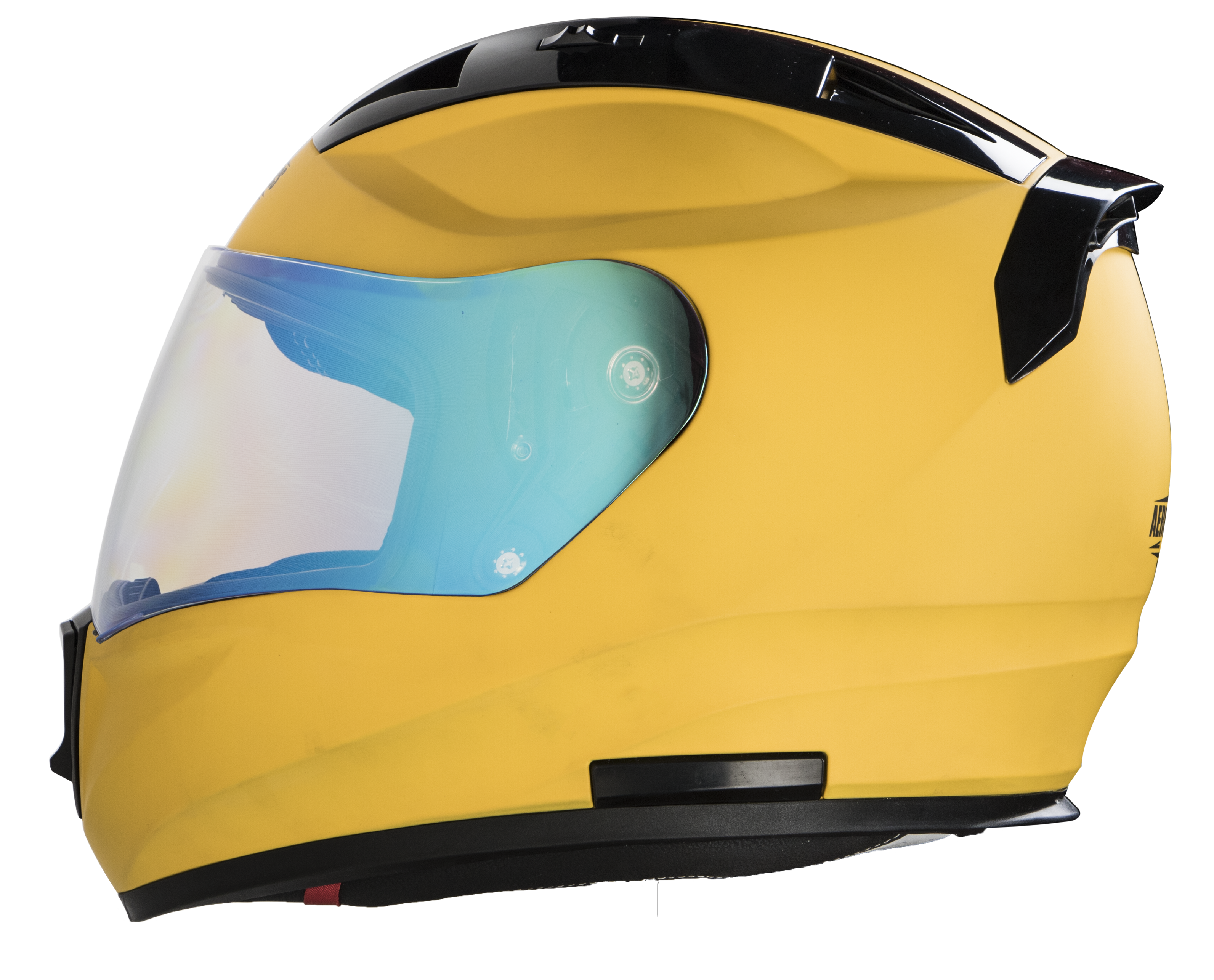 SA-1 Aeronautics Mat Moon Yellow (Fitted With Clear Visor Extra Blue Night Vision Visor Free)