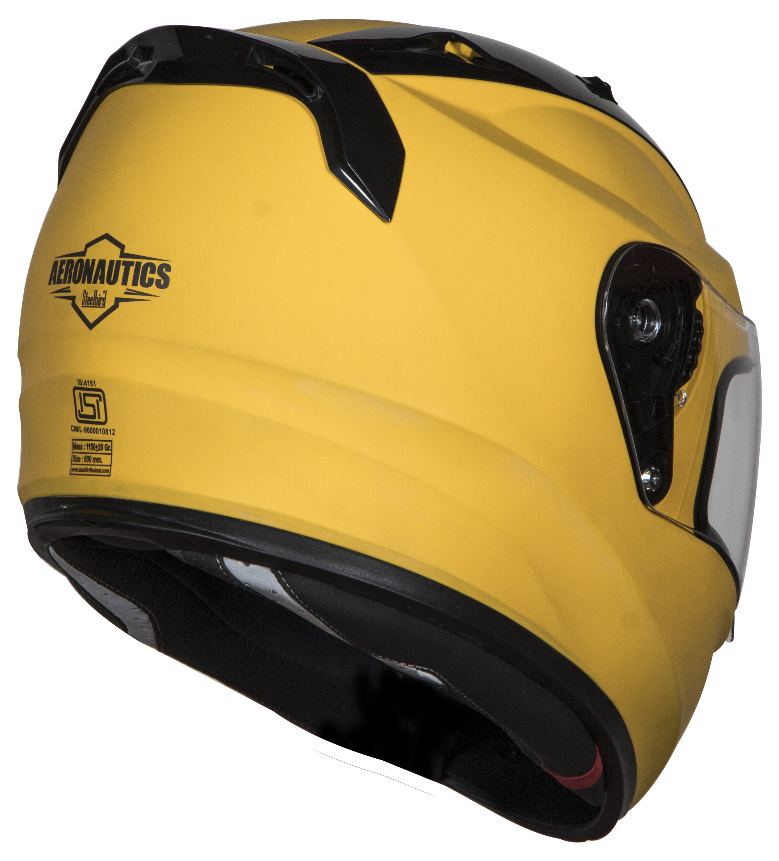 SA-1 Aeronautics Mat Moon Yellow (Fitted With Clear Visor Extra Blue Night Vision Visor Free)