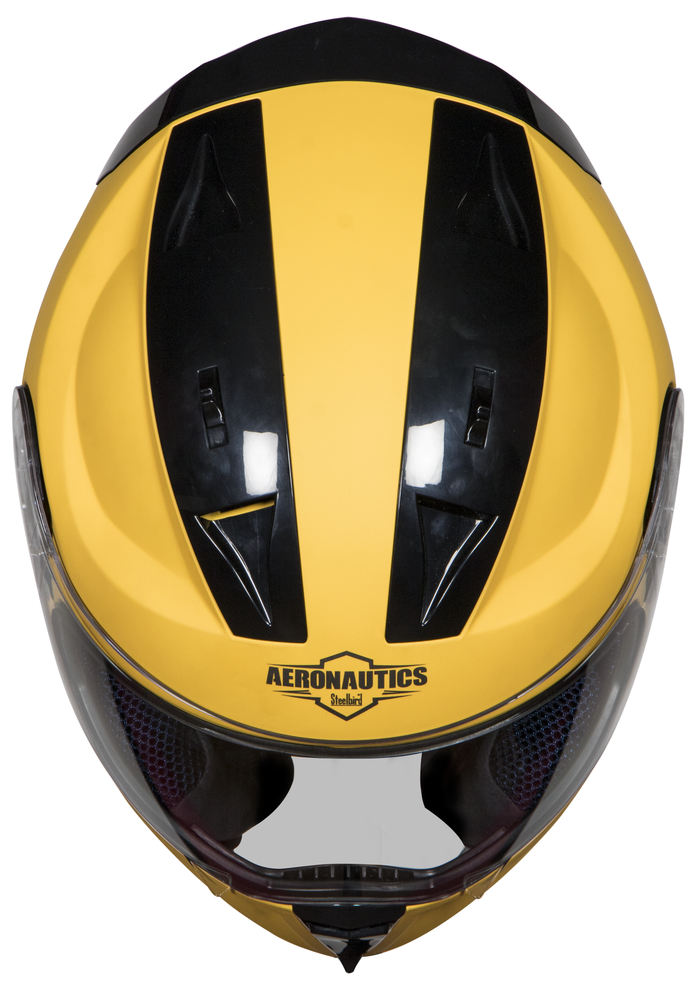 SA-1 Aeronautics Mat Moon Yellow (Fitted With Clear Visor Extra Blue Night Vision Visor Free)