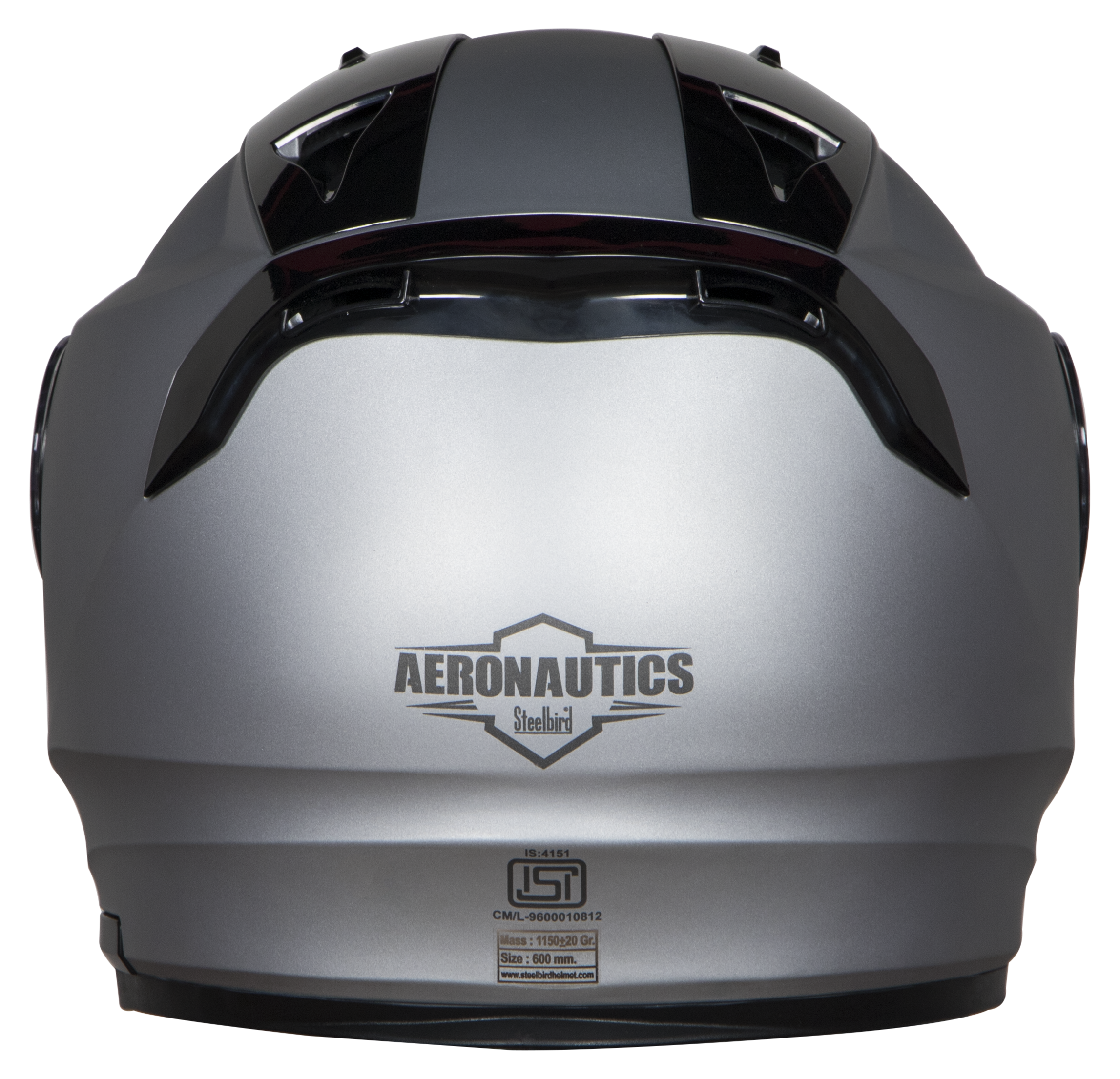 SA-1 Aeronautics Mat Silver ( Fitted With Clear Visor Extra Silver Chrome Visor Free)