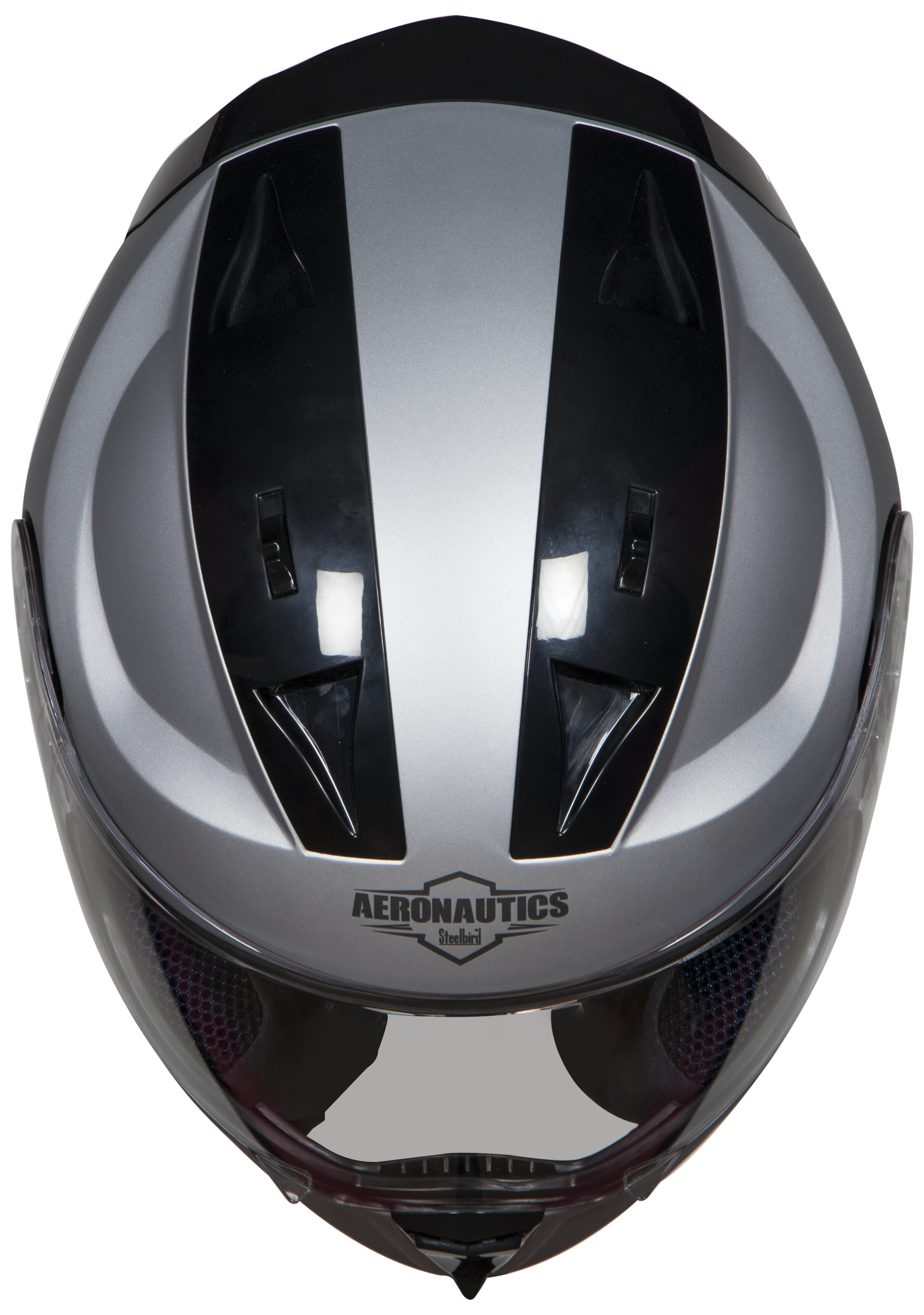 SA-1 Aeronautics Mat Silver ( Fitted With Clear Visor Extra Gold Night Vision Visor Free)