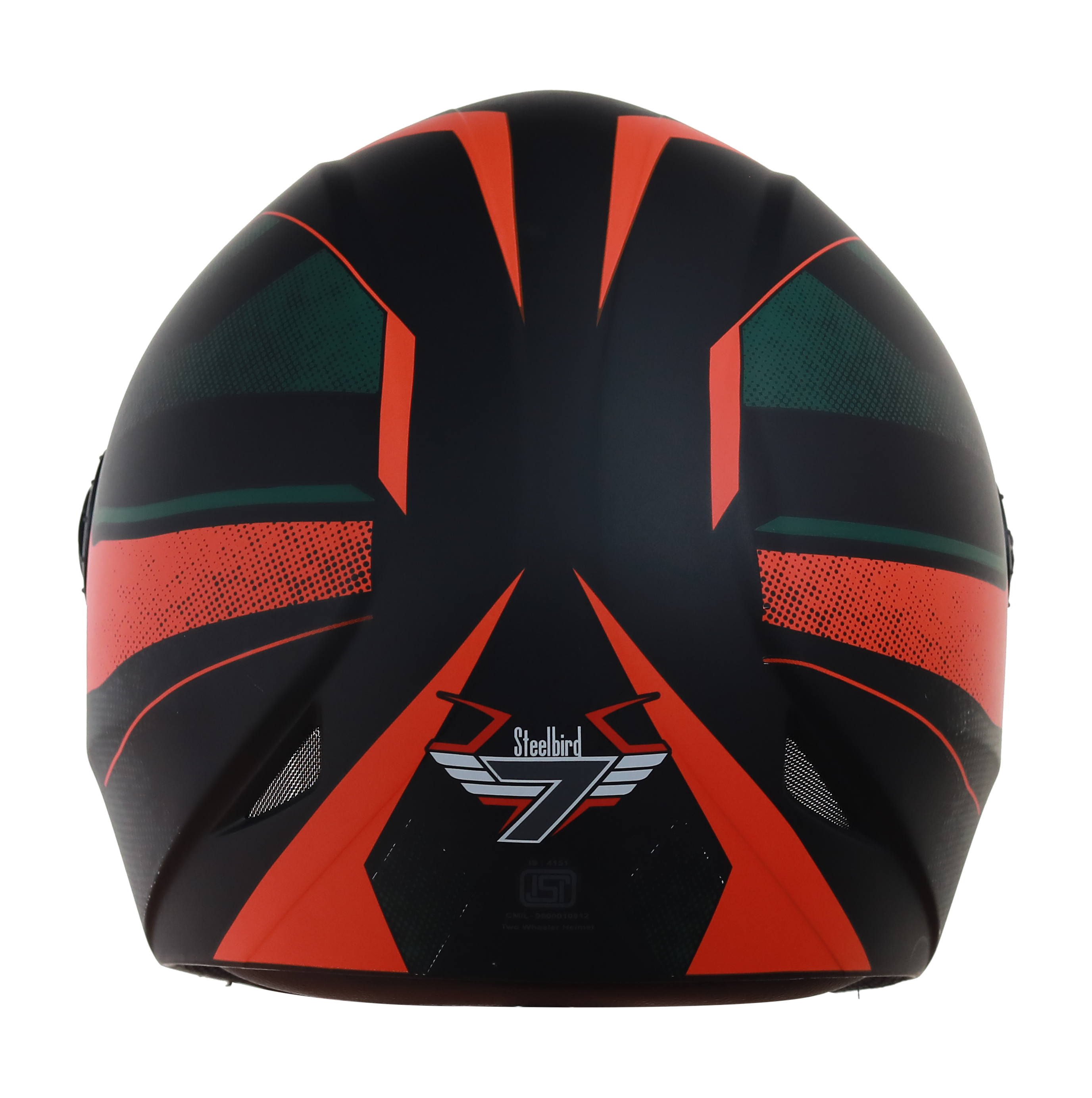 Adonis Furor Mat Black With Orange( Fitted With Clear Visor Extra Smoke Visor Free)