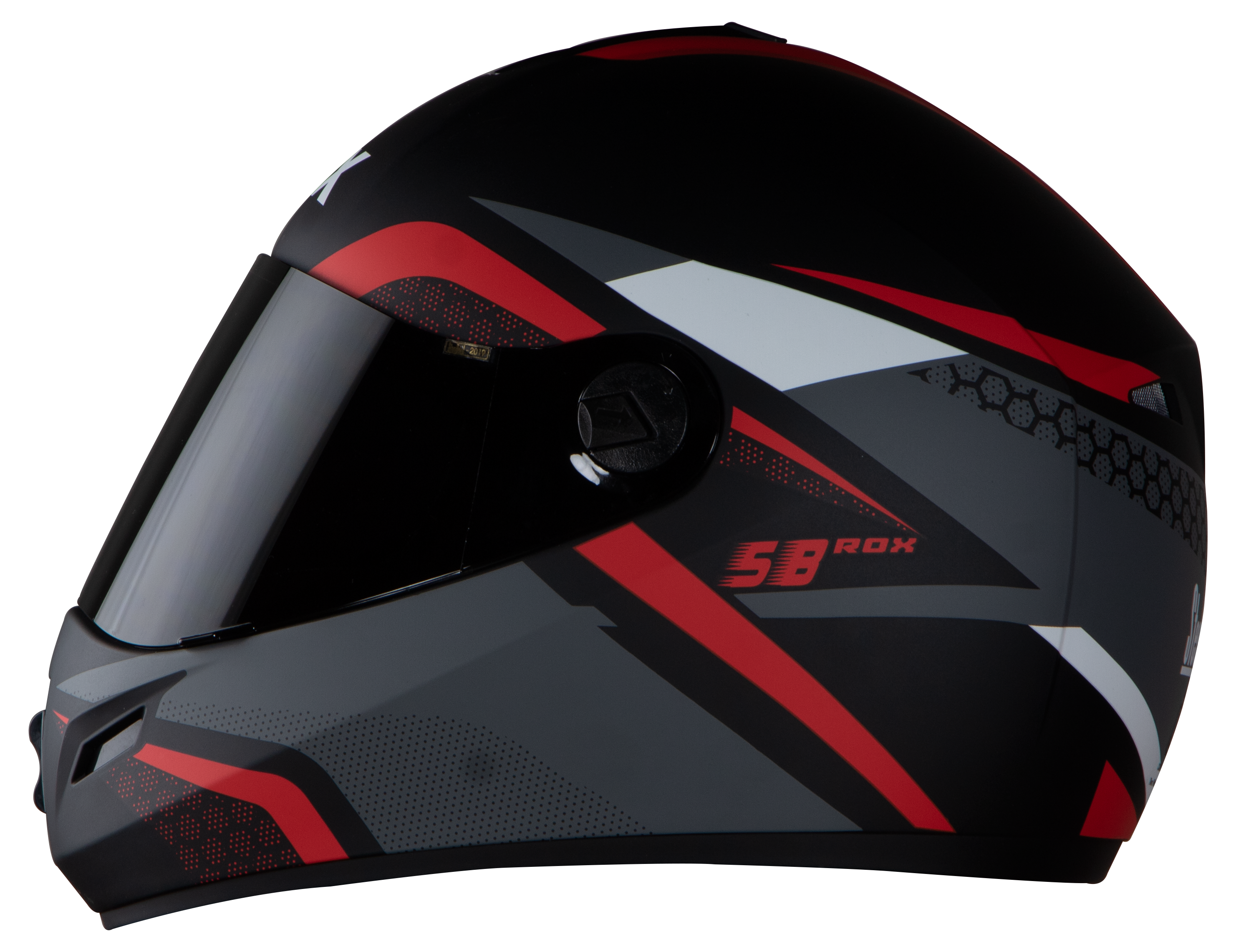 SB-39 Rox Hex Mat Black With Red