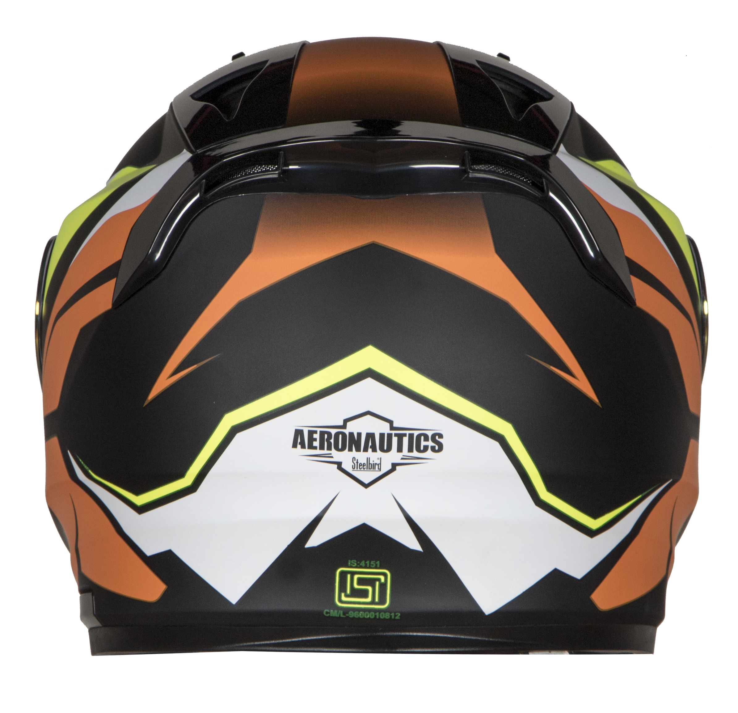 SA-1 Aviate Mat Black With Orange (Fitted With Clear Visor Extra Silver Chrome Visor Free)