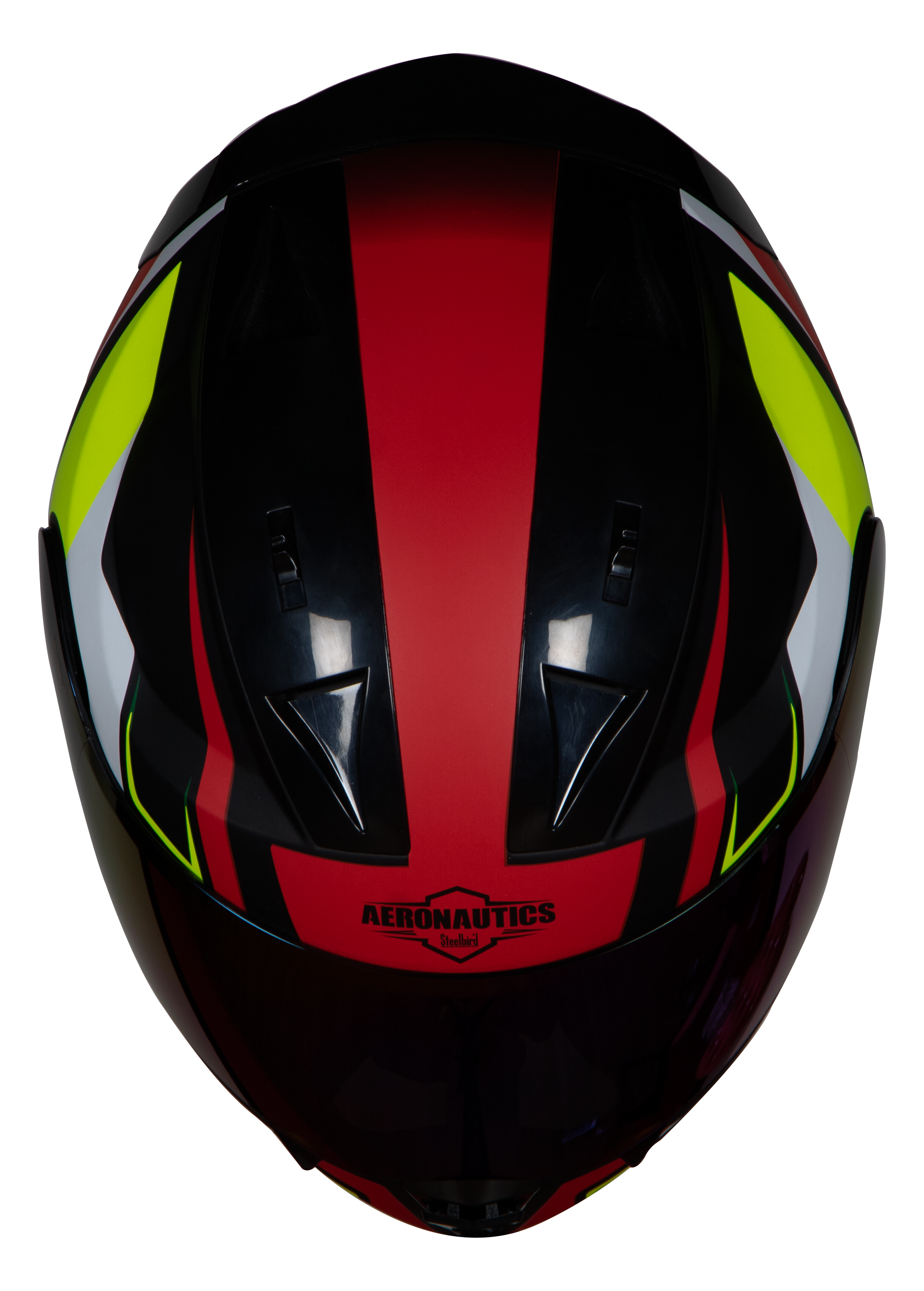 SA-1 Aviate Mat Black With Red (Fitted With Clear Visor Extra Blue Chrome Visor Free)