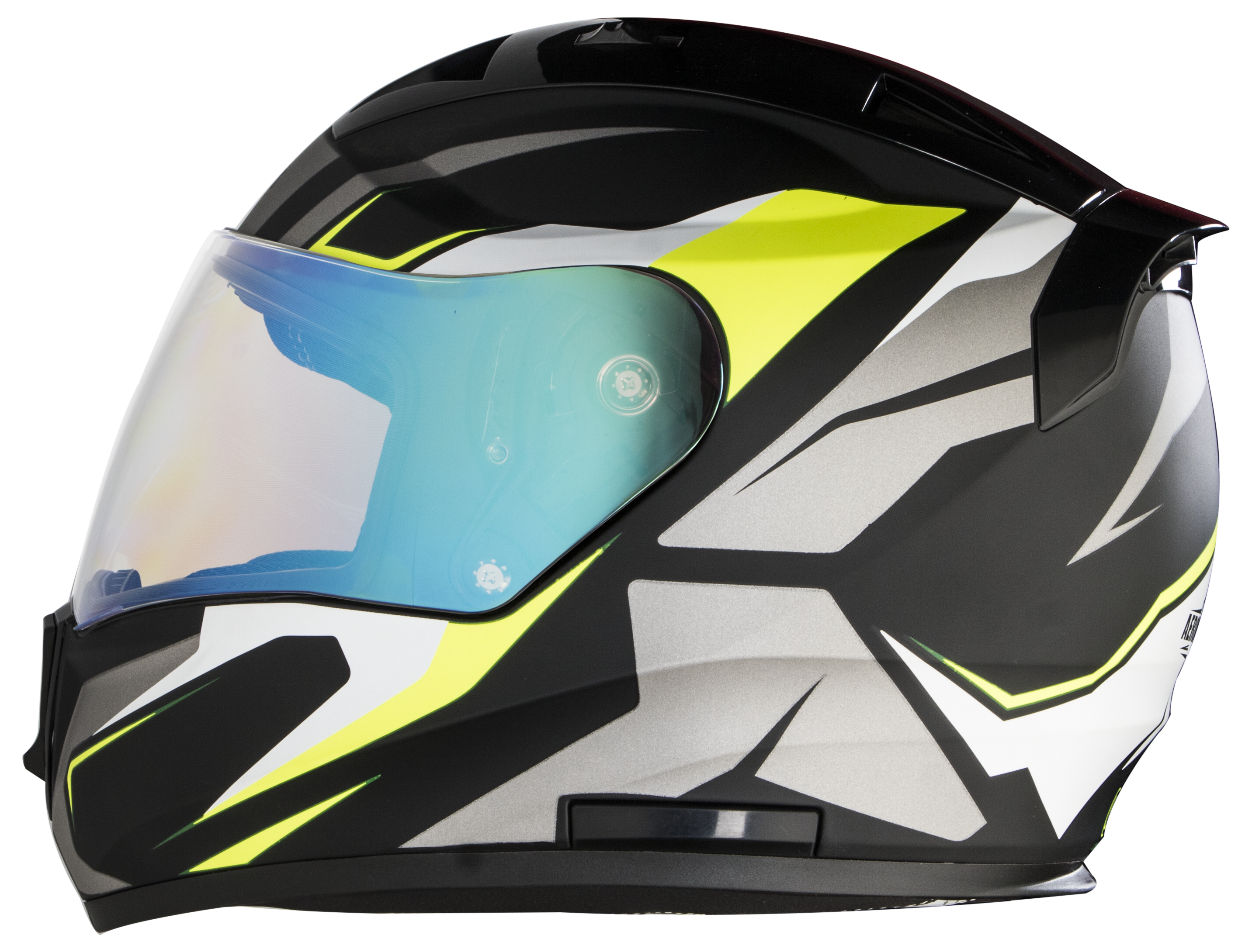 SA-1 Aviate Mat Black With Grey(Fitted With Clear Visor Extra Blue Night Vision Visor Free)