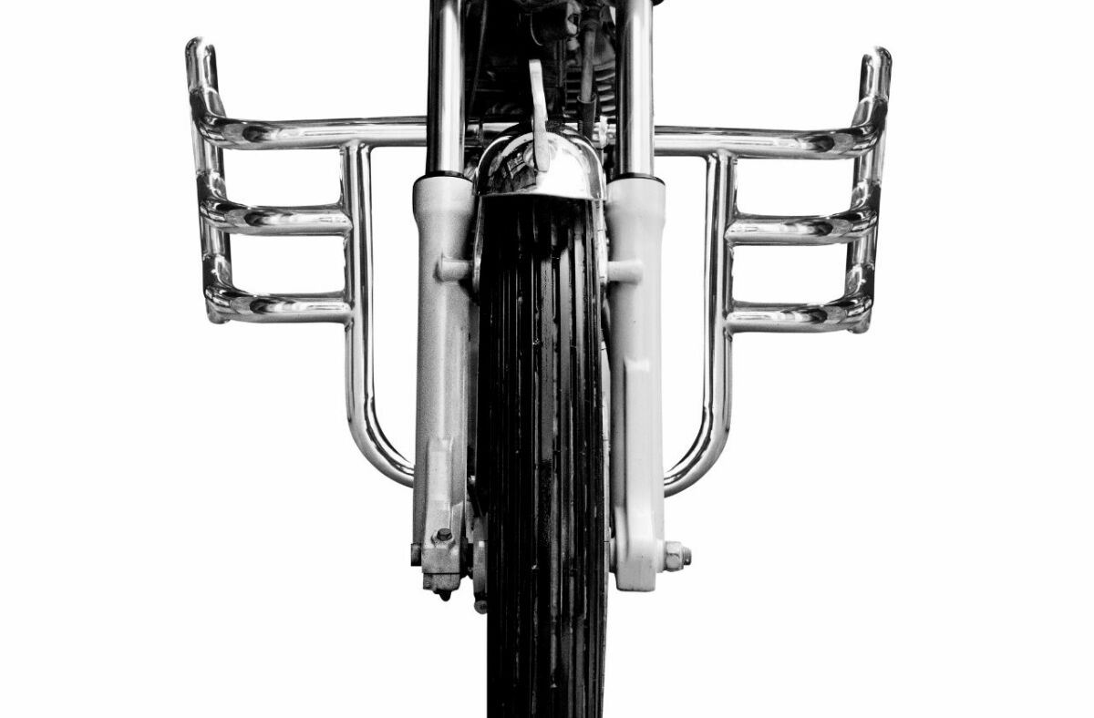 STEELBIRD STAINLESS STEEL LEG GUARD FOR ROYAL ENFIELD - AIRFLY