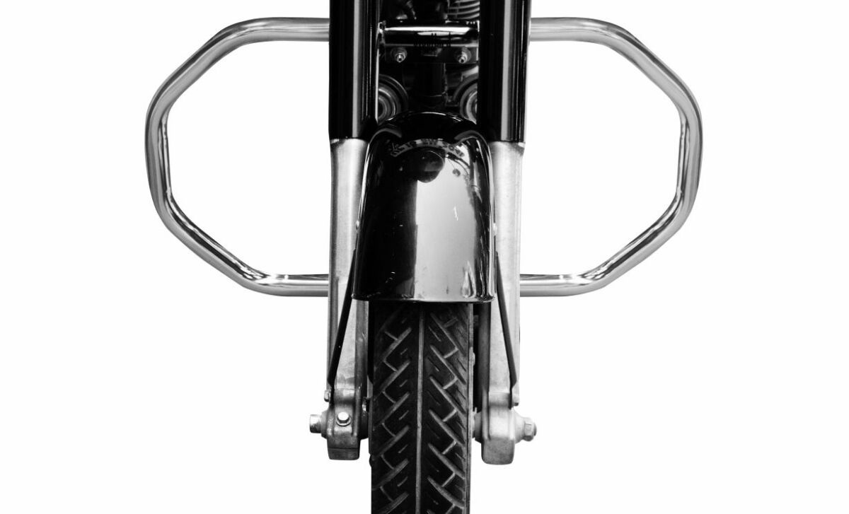 STEELBIRD STAINLESS STEEL LEG GUARD FOR ROYAL ENFIELD - OCTAGON