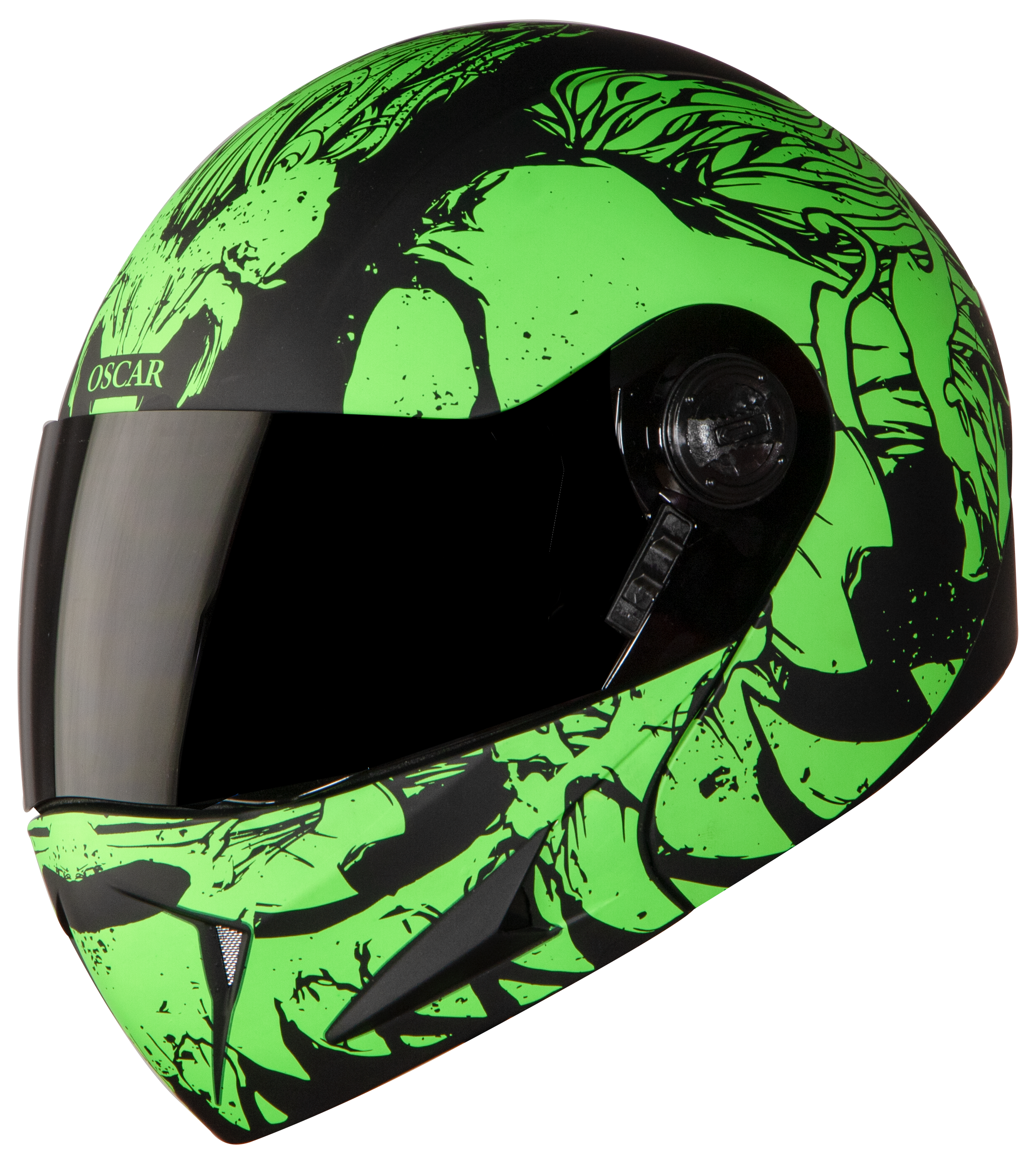 SB-41 Oscar Jaws Mat Black With Fluo Green