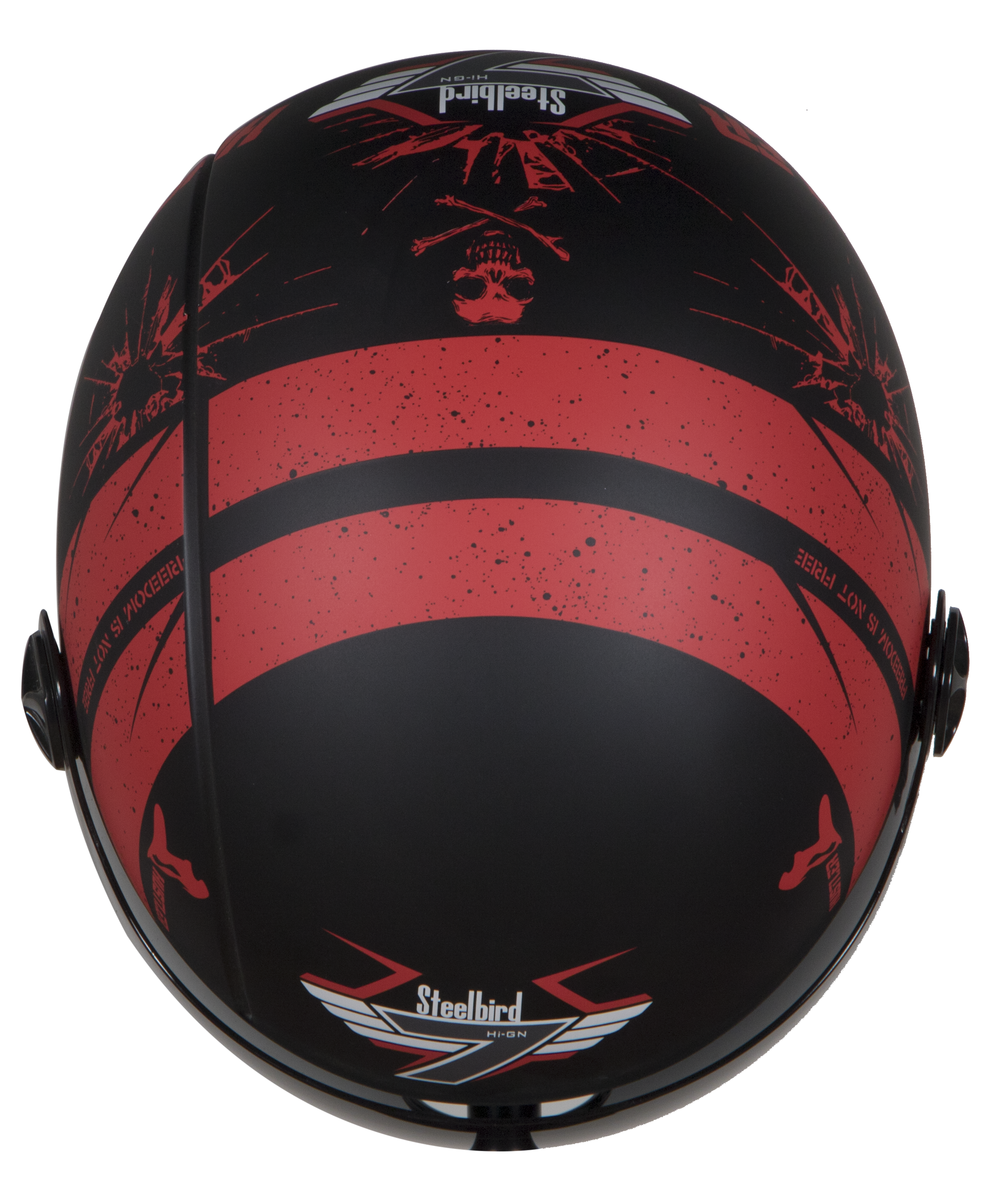 SBH-16 Hustler Mat Black With Red ( Fitted With Clear Visor Extra Smoke Visor Free)