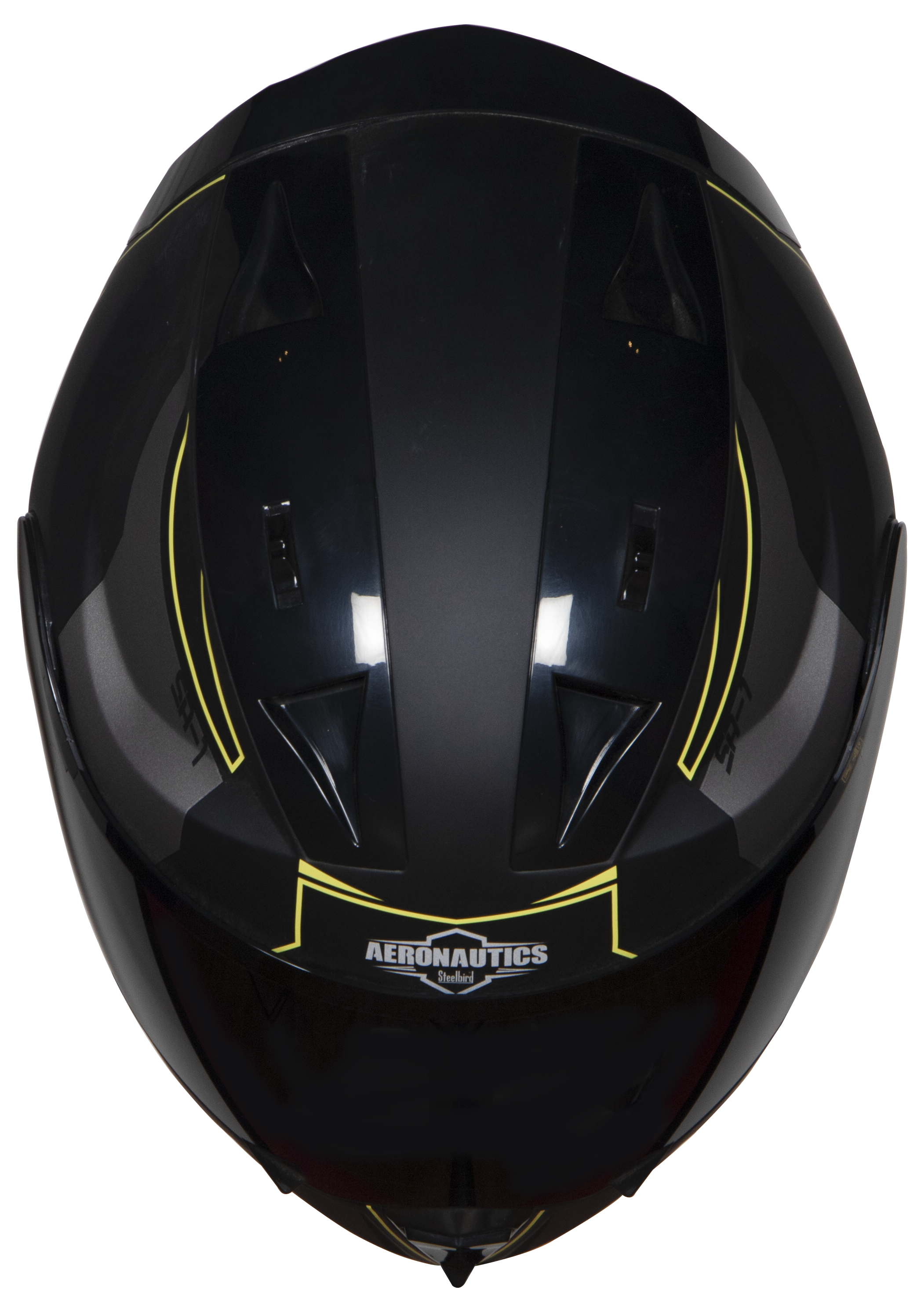 SA-1 RTW Mat Black With Yellow (Fitted With Clear Visor Extra Smoke Free)
