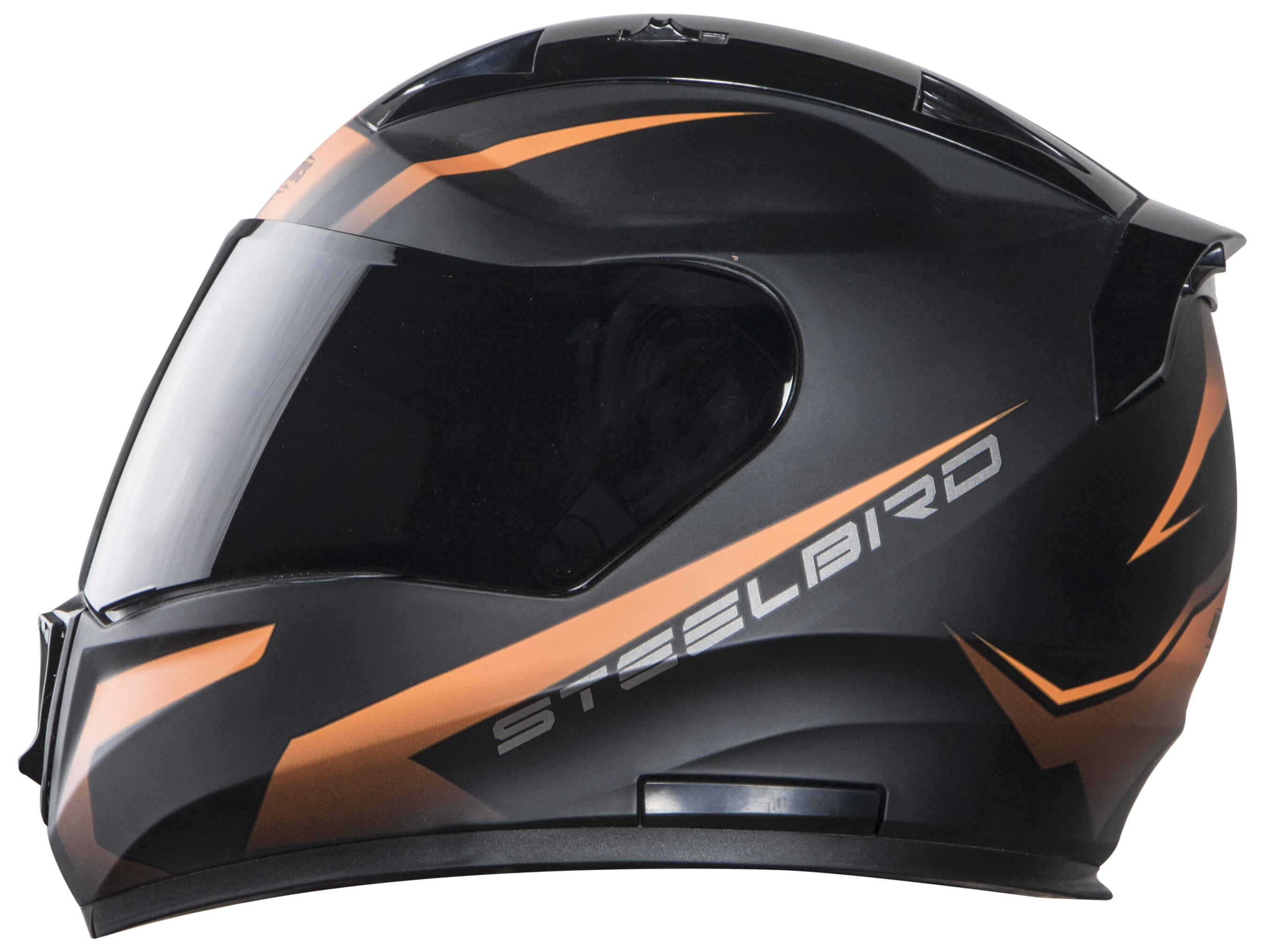 SA-1 WHIF Mat Black With Orange (Fitted With Clear Visor Extra Smoke Visor Free)