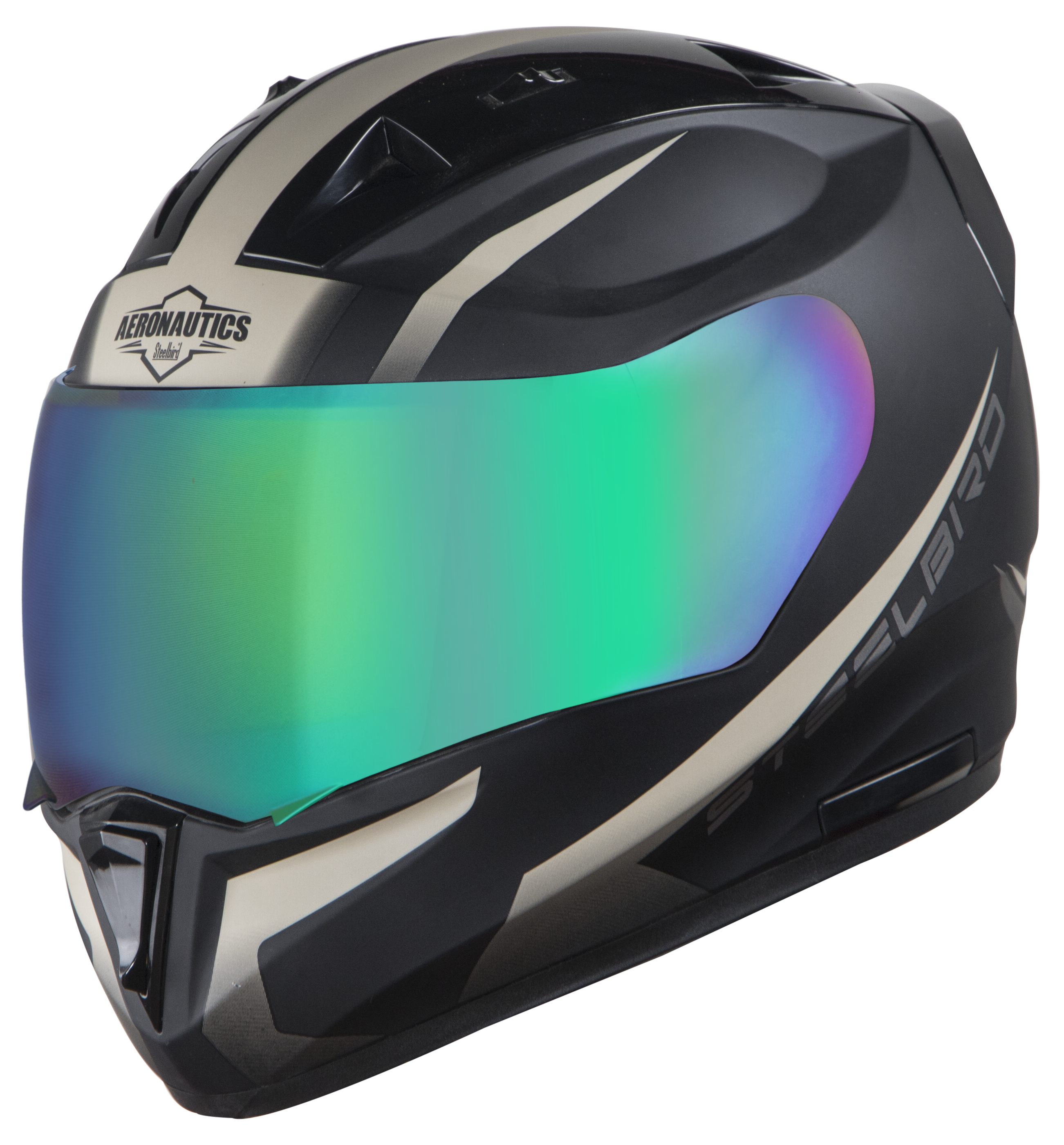 SA-1 WHIF Mat Black With Desert Storm (Fitted With Clear Visor Extra Chrome Rainbow Visor Free)