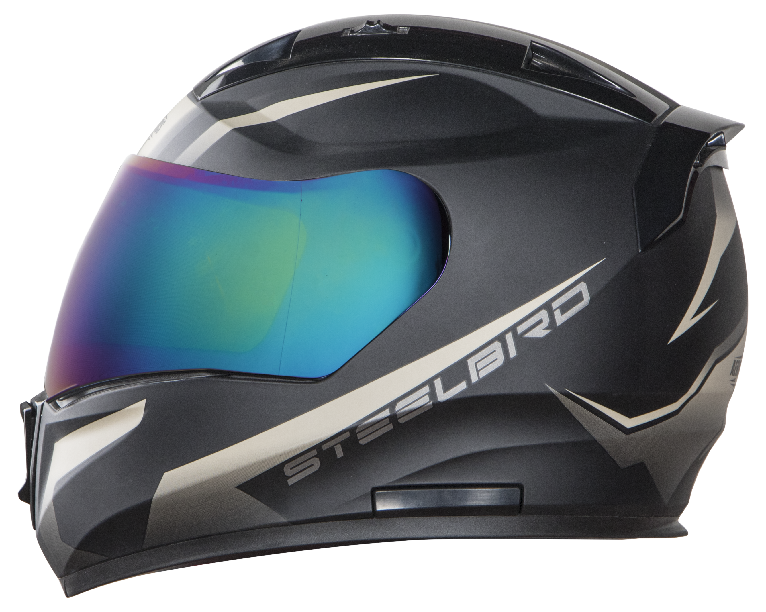 SA-1 WHIF Mat Black With Desert Storm (Fitted With Clear Visor Extra Chrome Rainbow Visor Free)